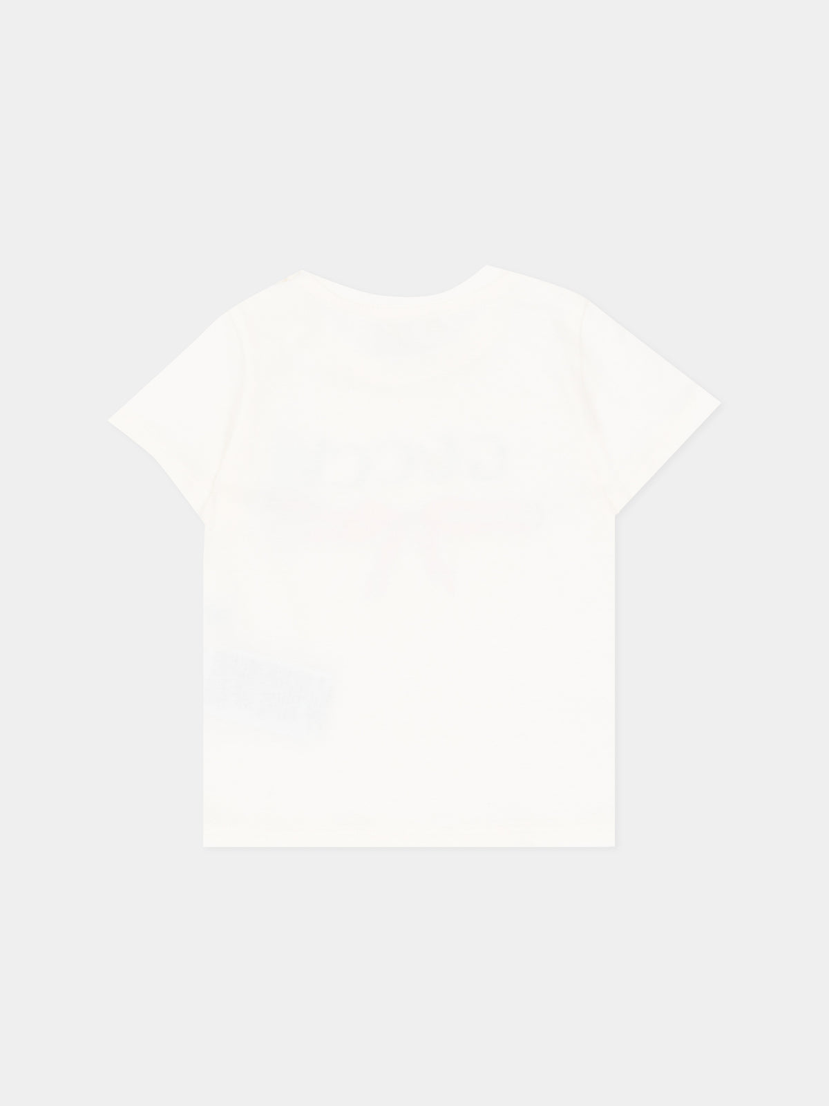 T-shirt bianca per neonata con logo,Gucci Kids,834639 XJHY8 9214