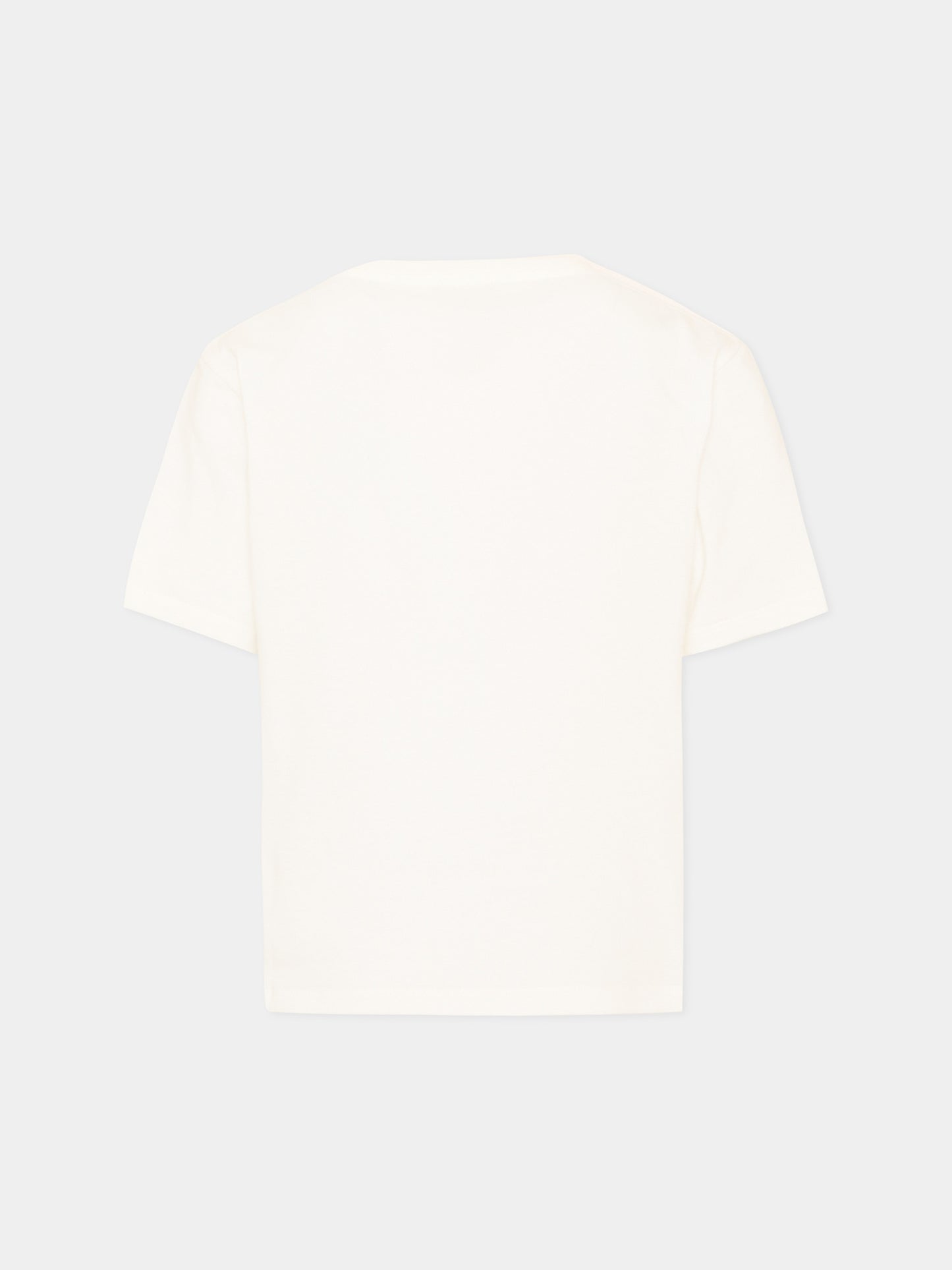 T-shirt bianca per bambina con stampa,Gucci Kids,835229 XJHXT 9214