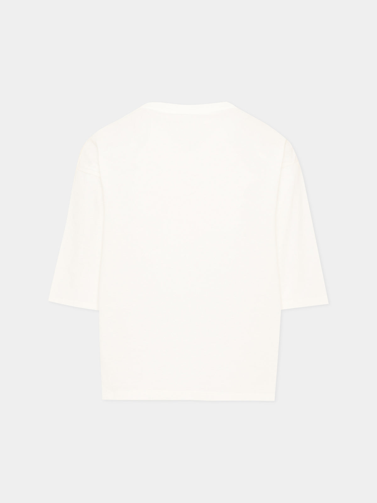 Ivory long sleeve T-shirt for Girl logo
