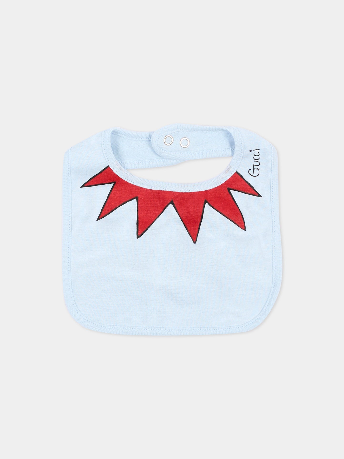 Set Tutine azzurro per neonato stampa gatto,Gucci Kids,873813 XJHZD 4454