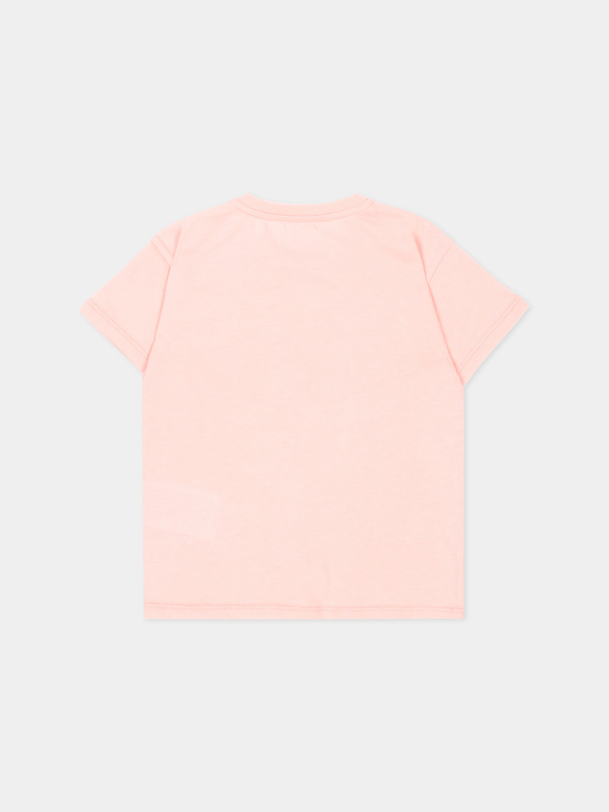T-shirt a manica corta rosa per neonata con stampa,Gucci Kids,851411 XJHXT 5967