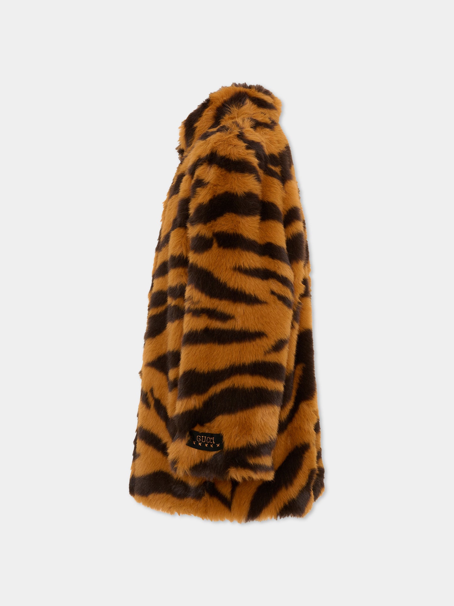 Ecopelliccia animalier per bambina