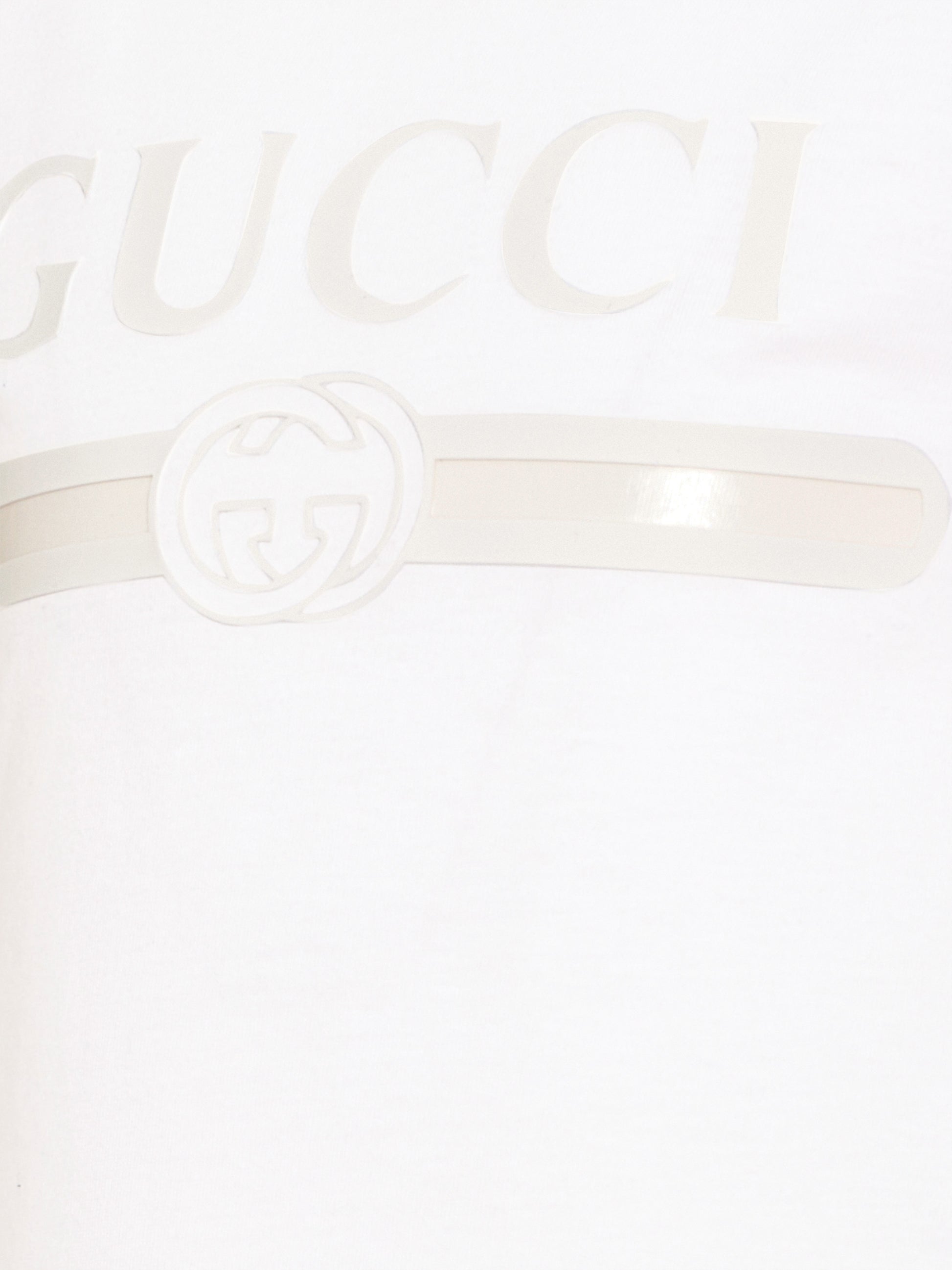 T-shirt bianca per bambini con logo,Gucci Kids,A0044Y XJHW6 9043