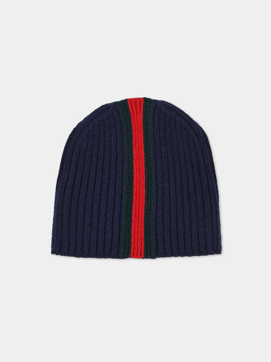 Blue hat for kids with Web