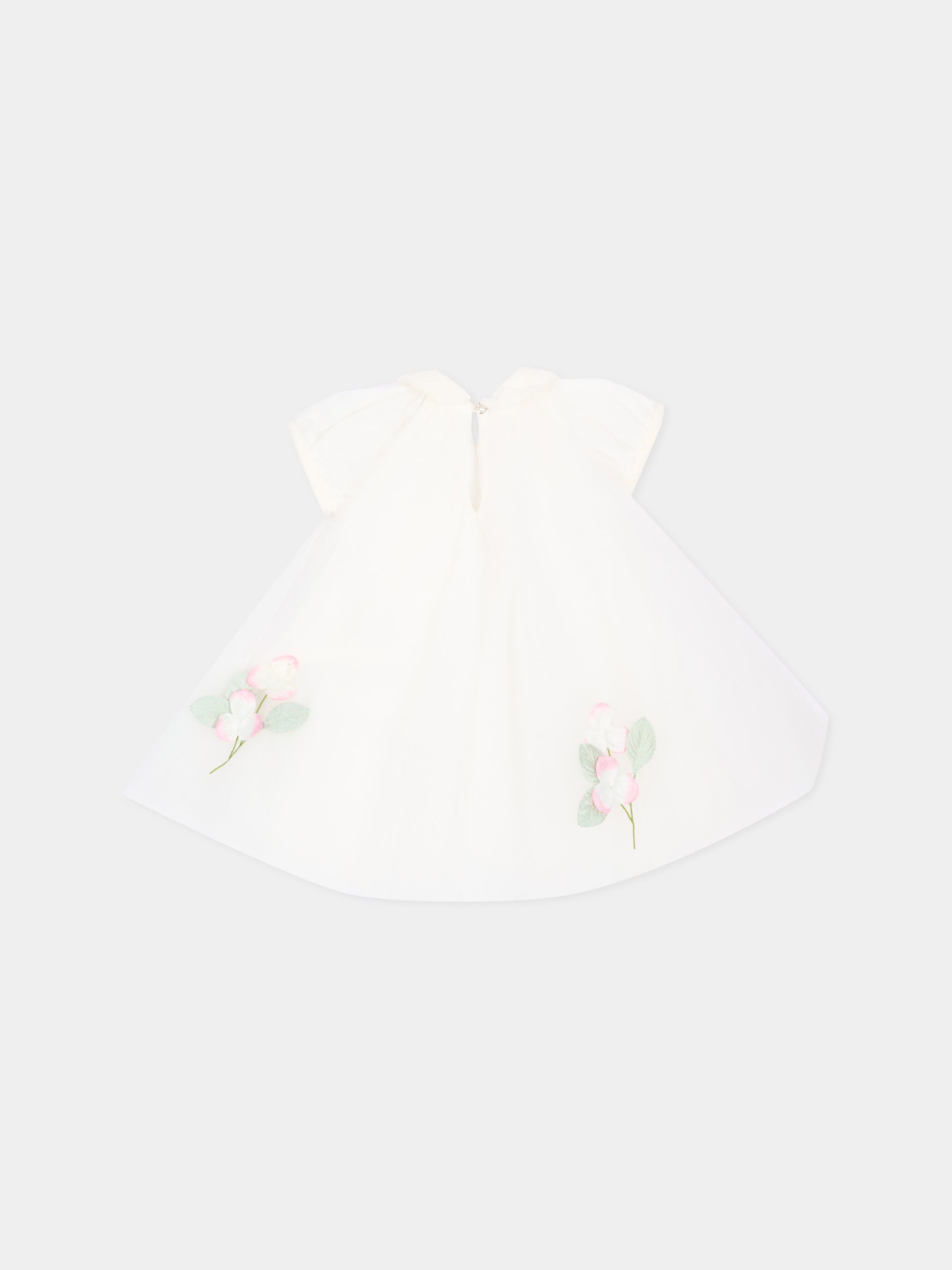 Abito elegante avorio per neonata,Monnalisa,73H900 8078 0191