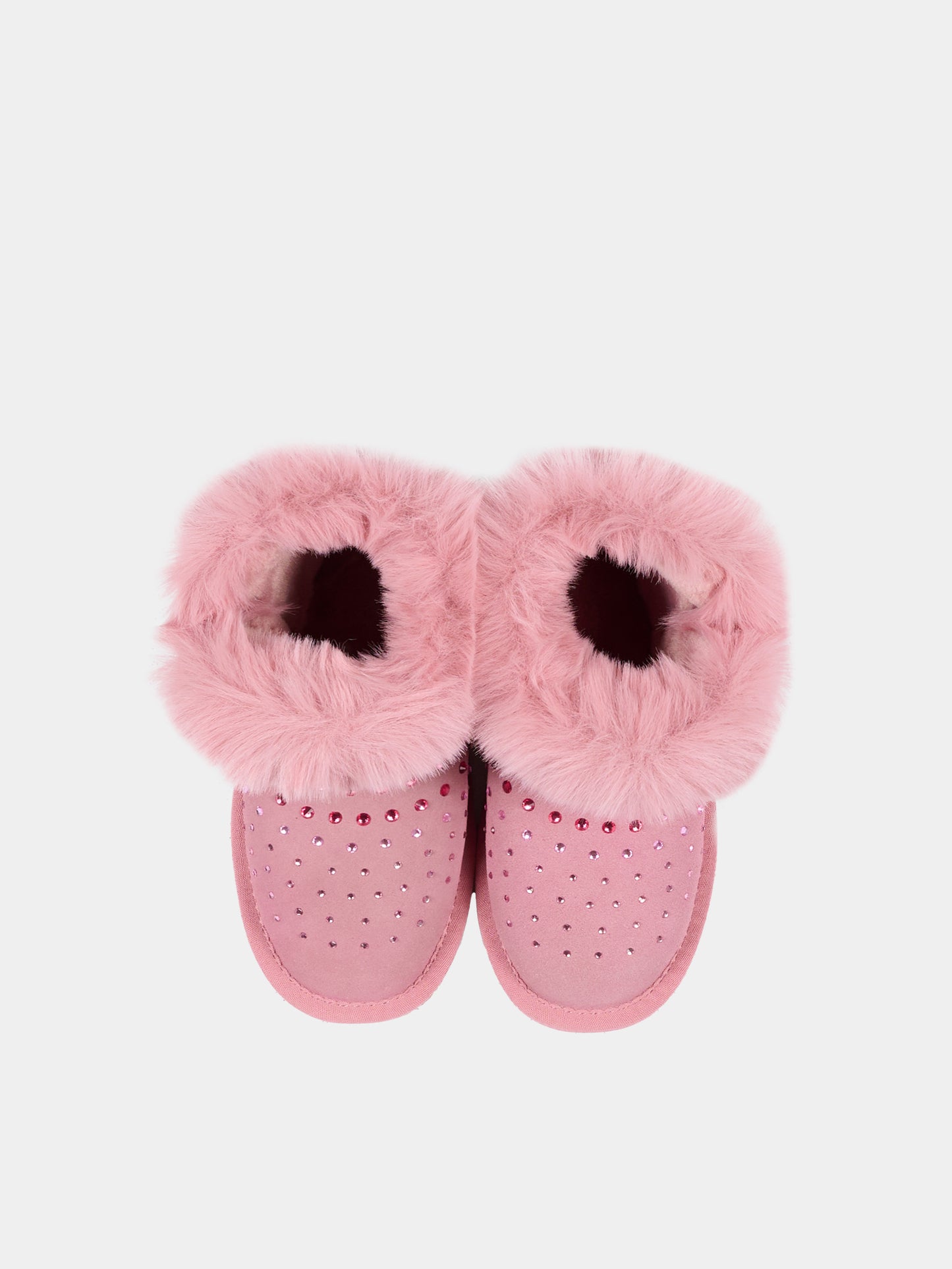 Stivaletti rosa per bambina con strass,Monnalisa,83H003 8775 0063