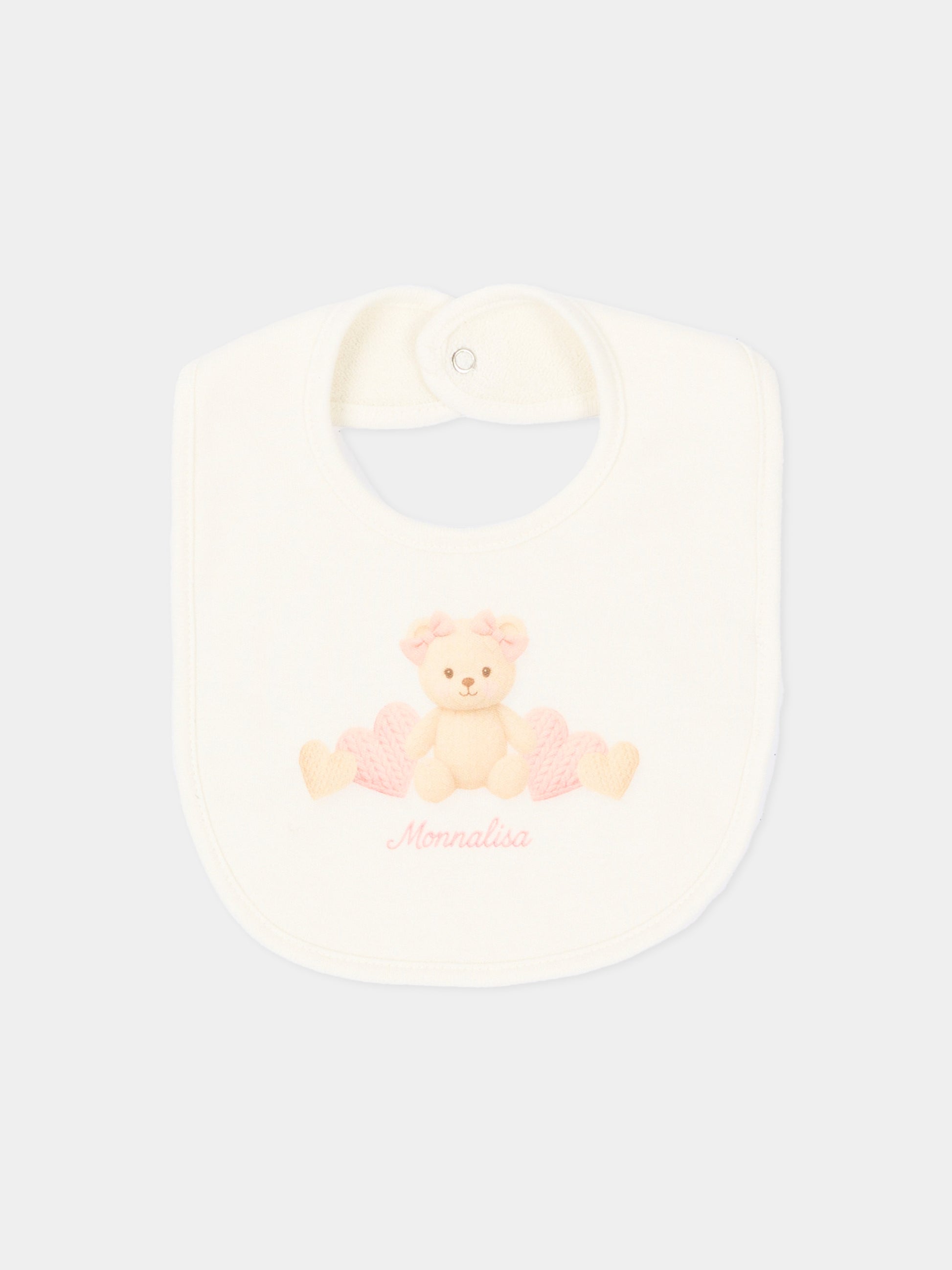 Set Tutina rosa per neonata con orsetto,Monnalisa,35H506 8001 0191