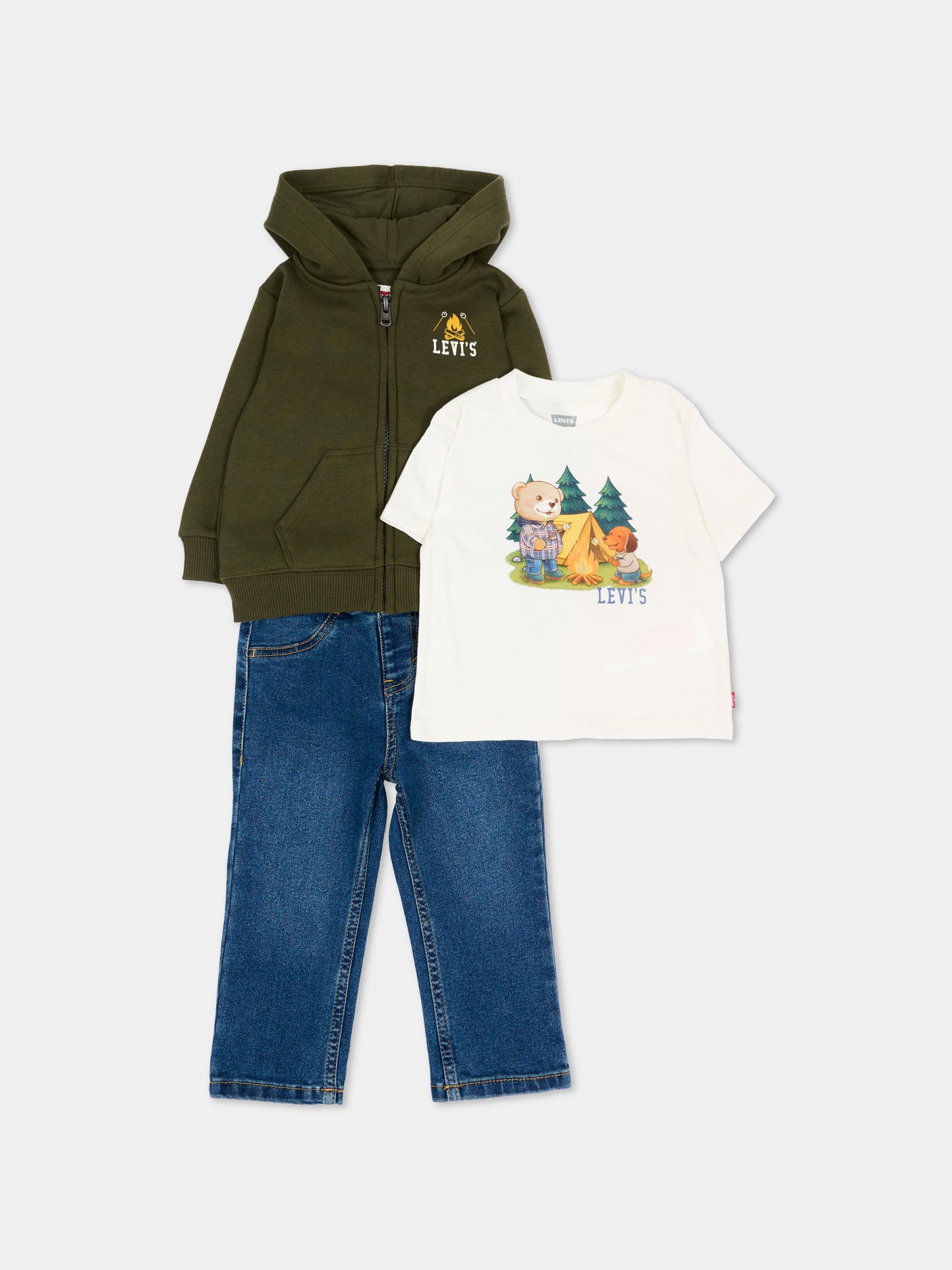 Completo lungo multicolor per neonato,Levi's Kids,6ER558 E3V