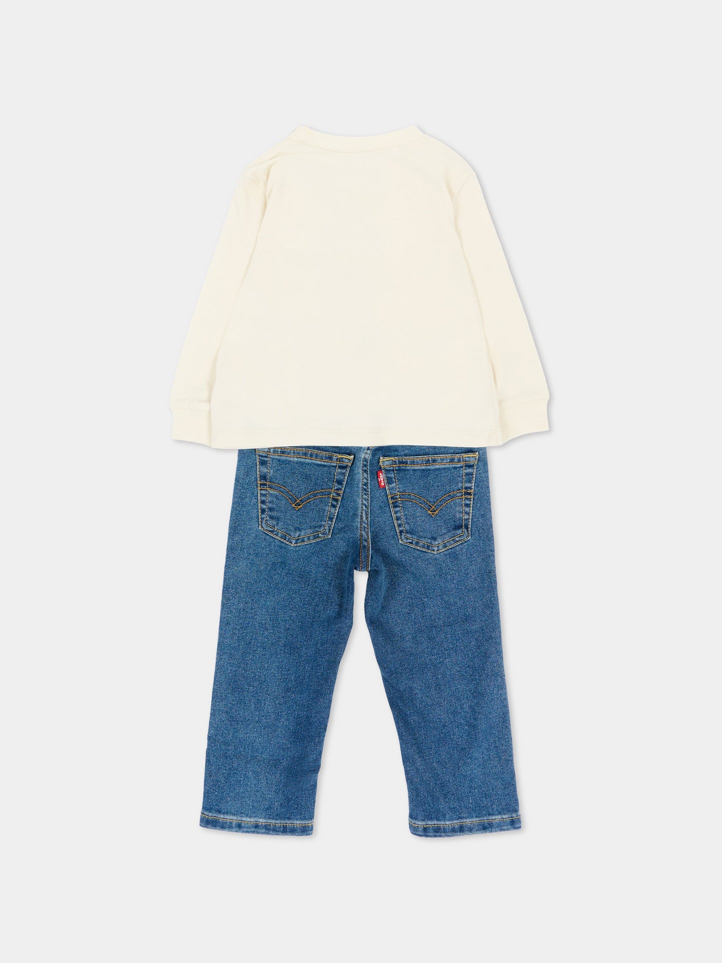 Completo lungo blu per neonato,Levi's Kids,6ER925 W0E