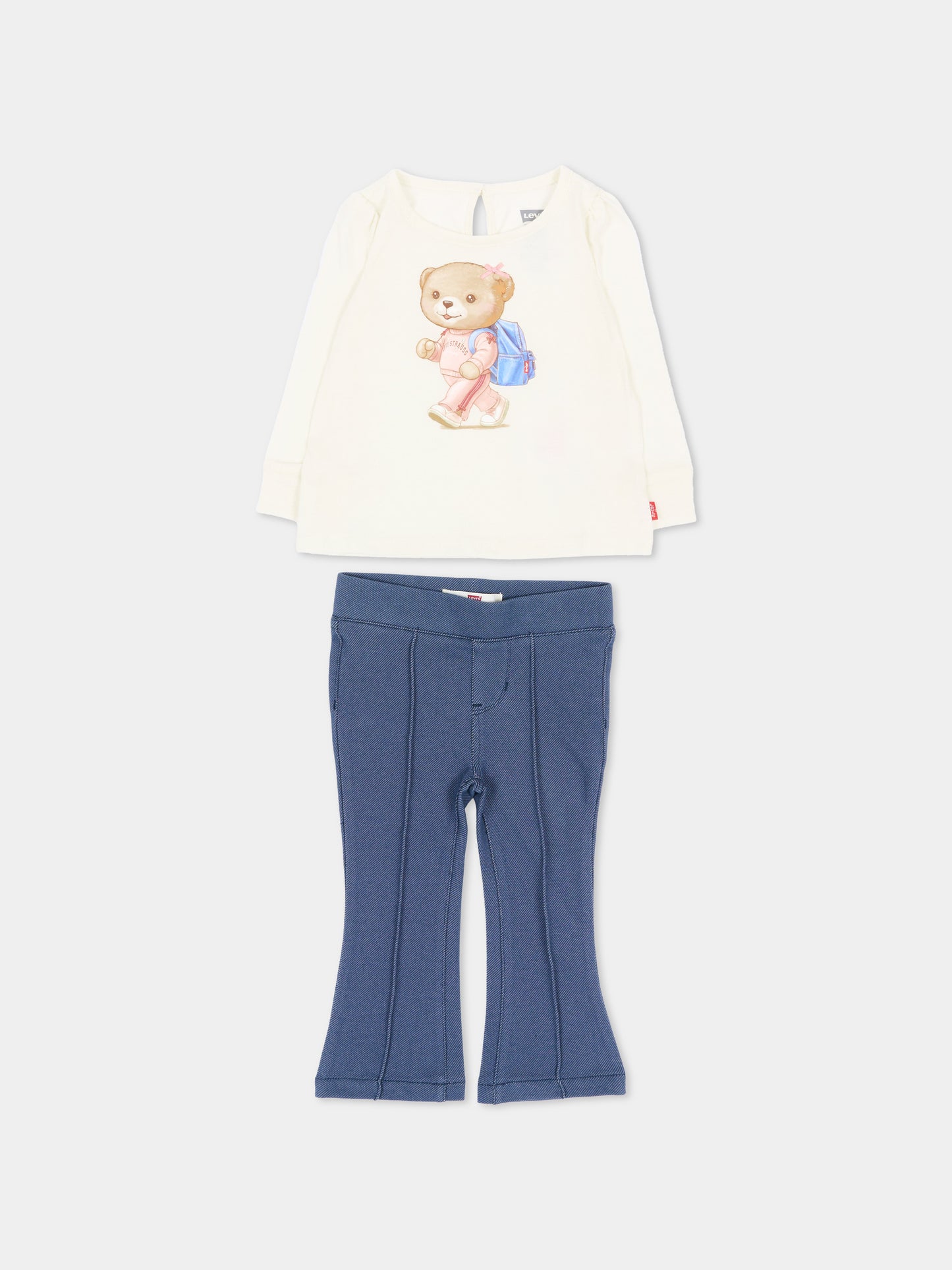 Completo lungo blu per neonata,Levi's Kids,1ER588 W0E