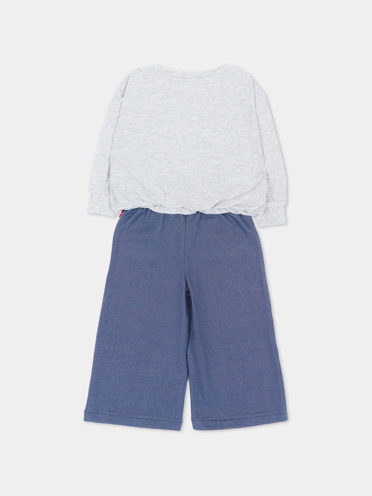Completo sportivo lungo grigio con stampa per neonata,Levi's Kids,1ER732 G2H