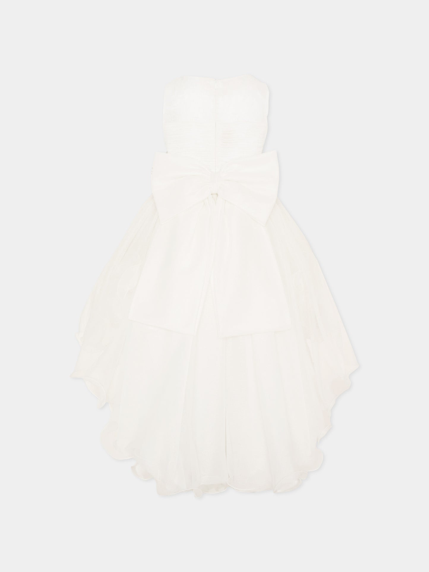 Abito elegante avorio per bambina con fiori,Colorichiari,FL108284 4961 15