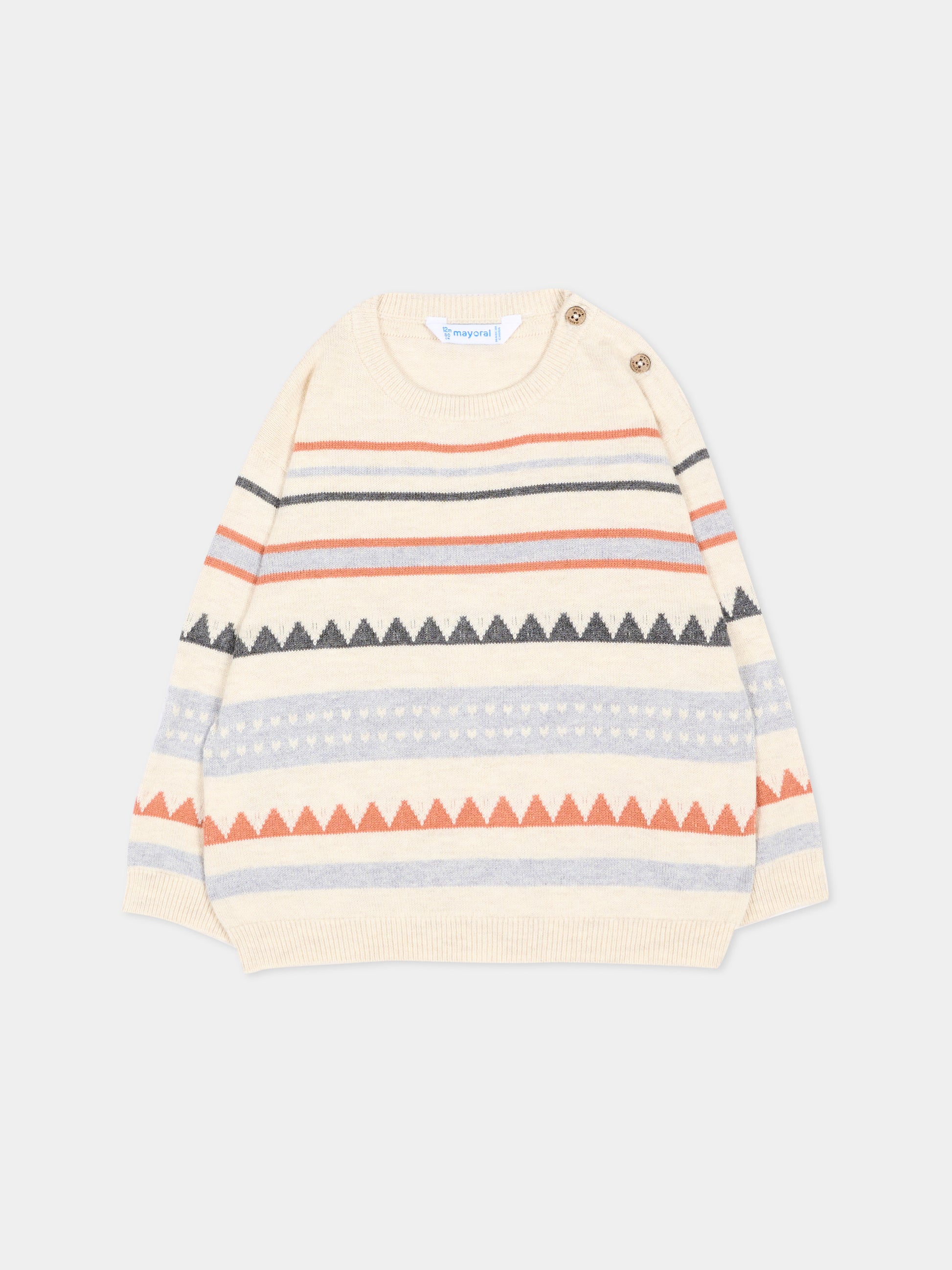 Maglione avorio per neonato,Mayoral,2373 082