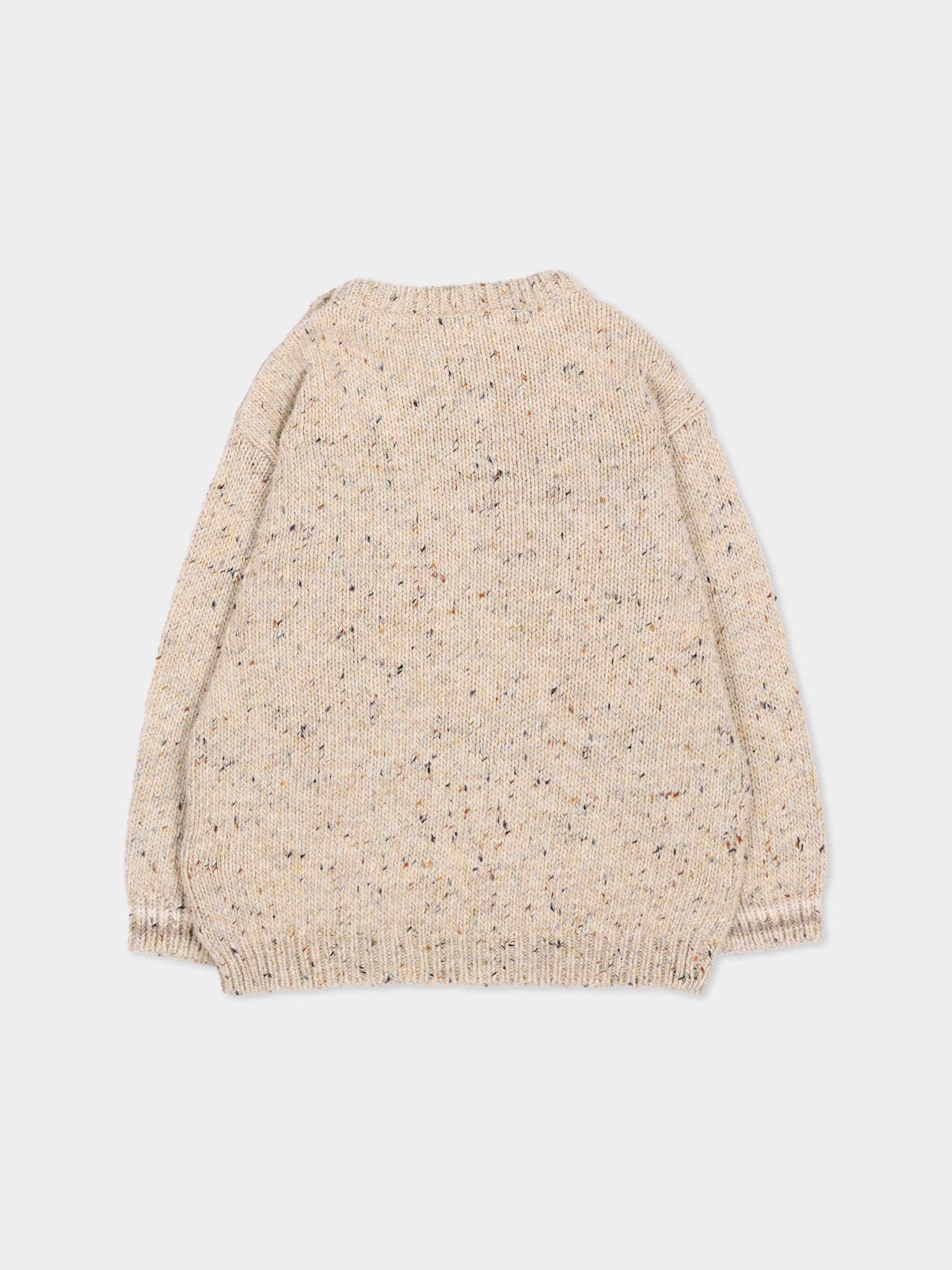 Maglione beige per neonato con animaletto,Mayoral,2374 055