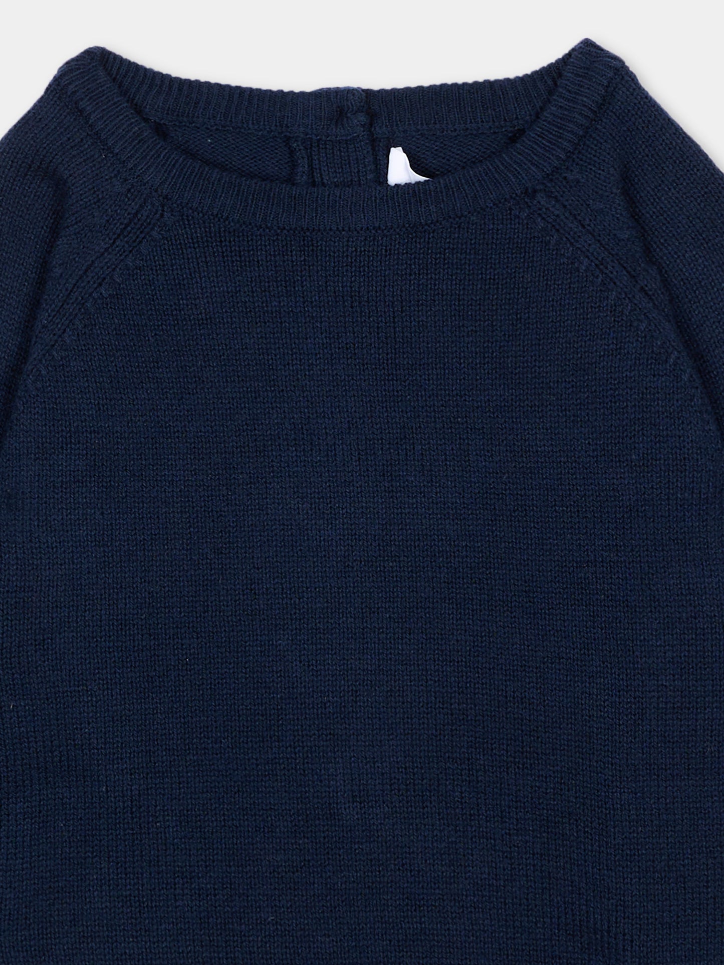 Maglione blu per neonato in tricot,Mayoral,351 032