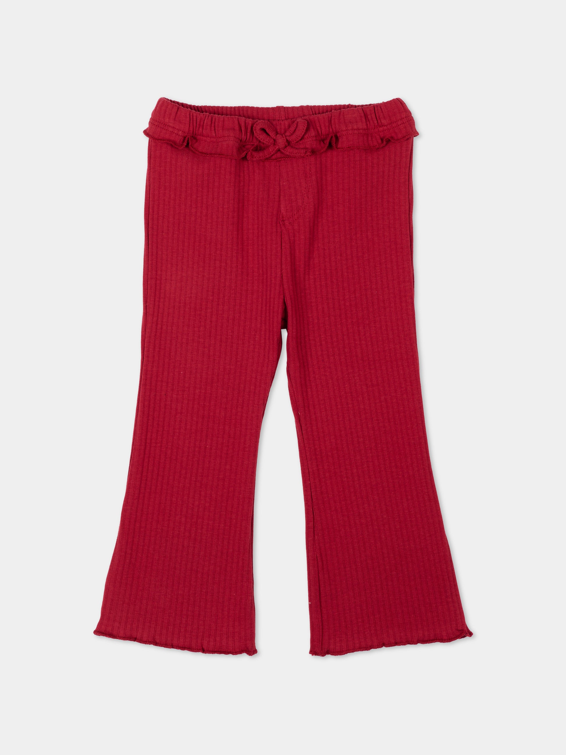 Leggings bordeaux per neonata a costine,Mayoral,2709 052