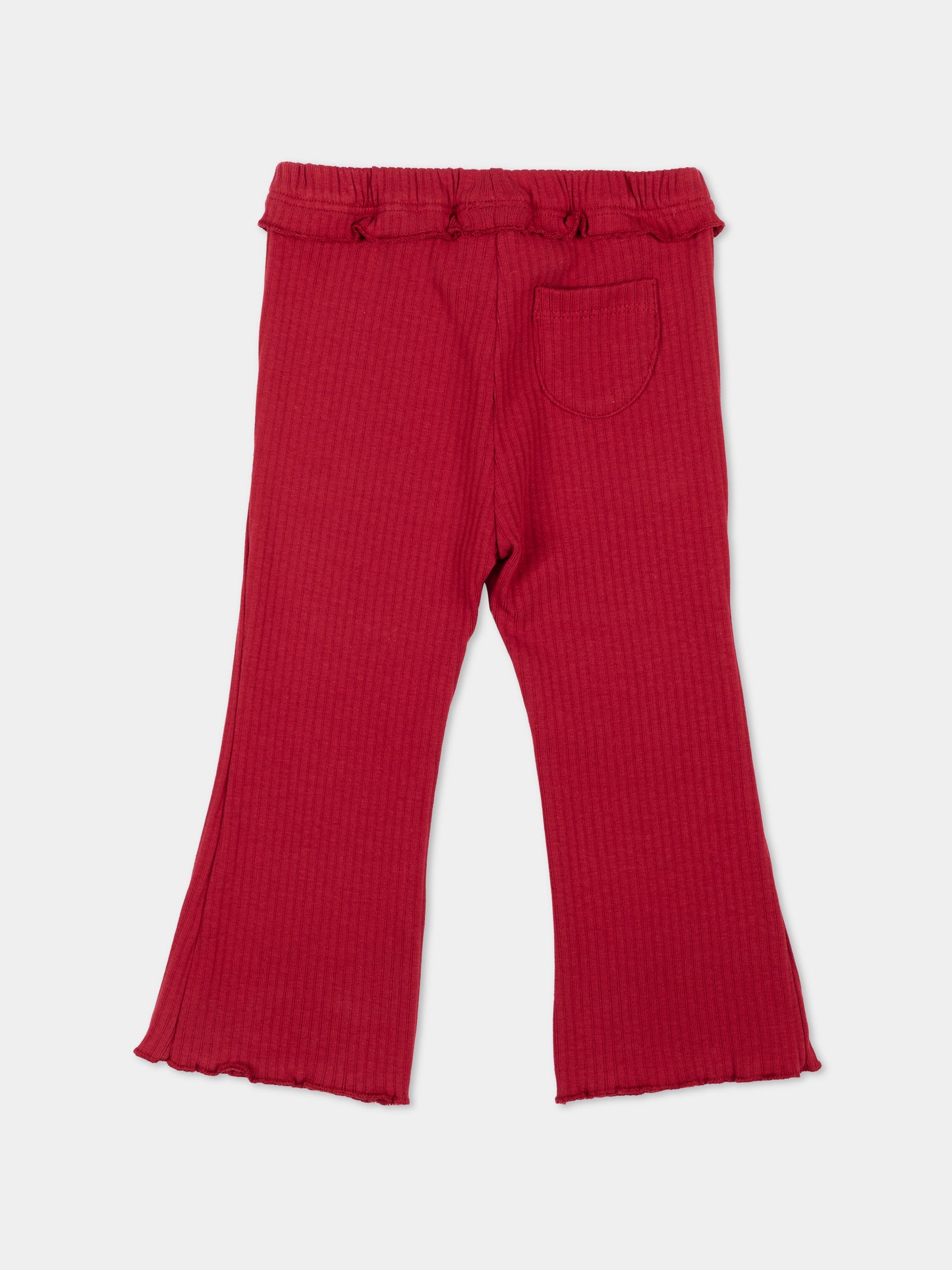 Leggings bordeaux per neonata a costine,Mayoral,2709 052