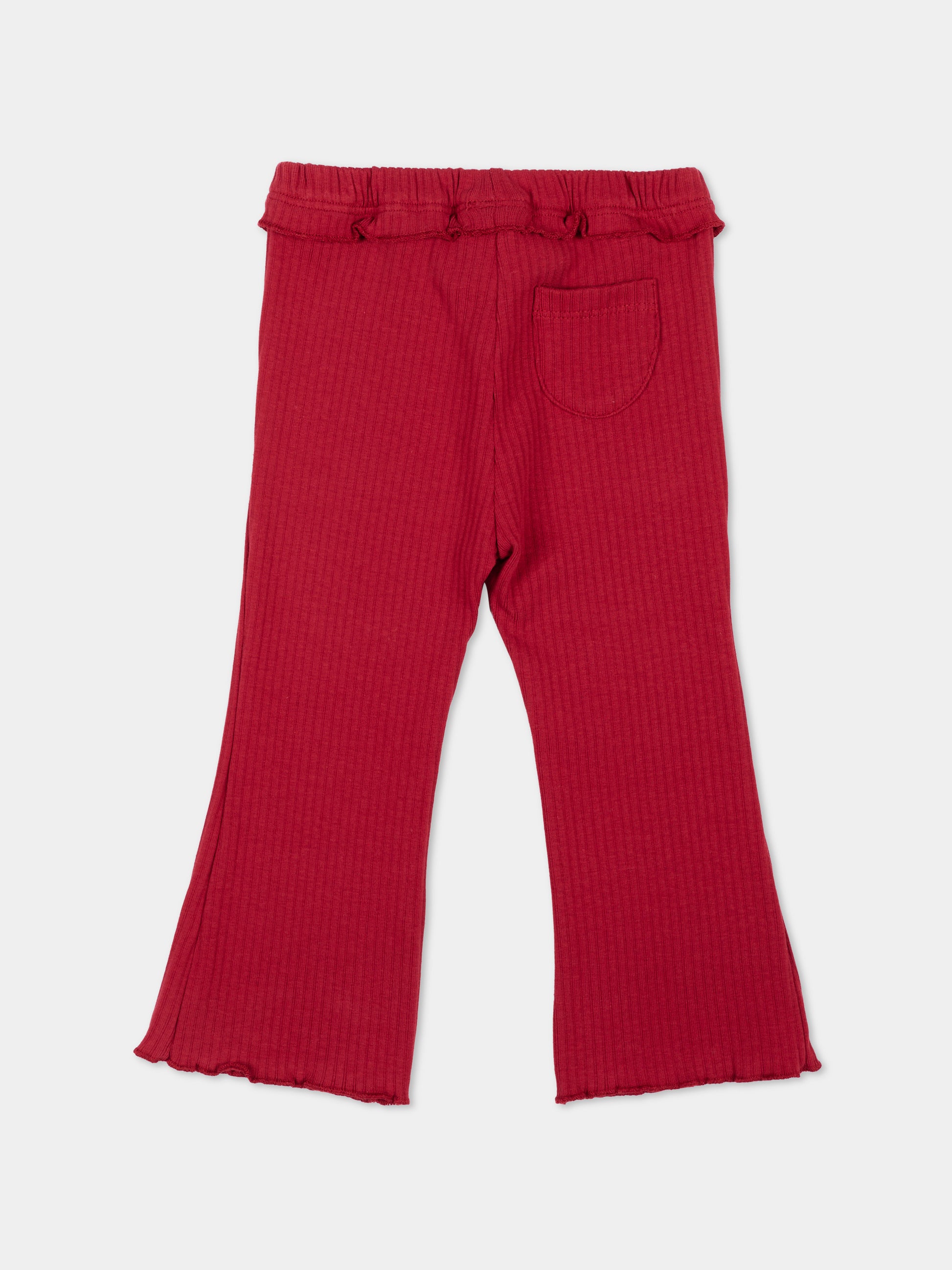 Leggings bordeaux per neonata a costine,Mayoral,2709 052