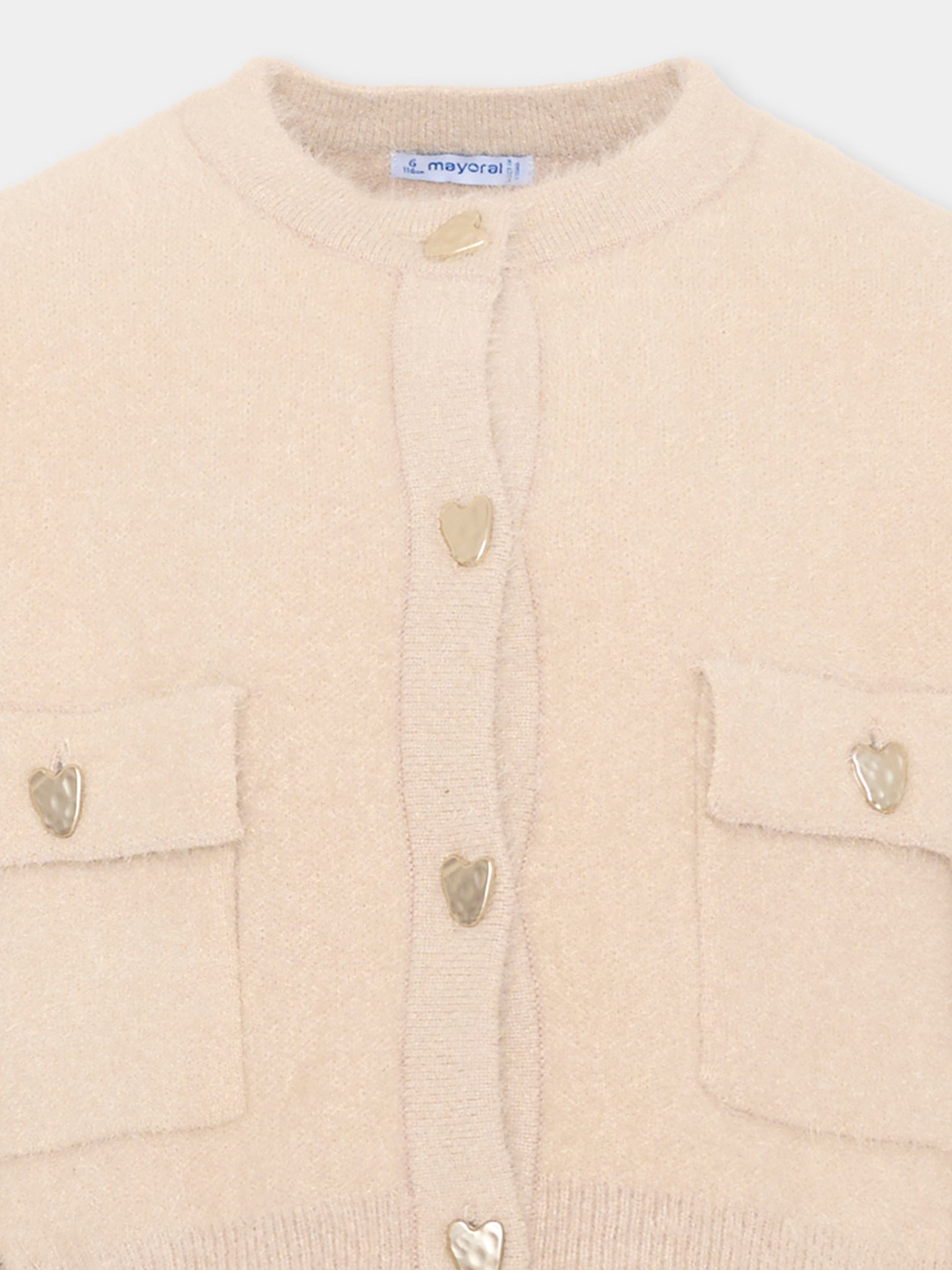 Completo elegante beige per bambina,Mayoral,4935 032