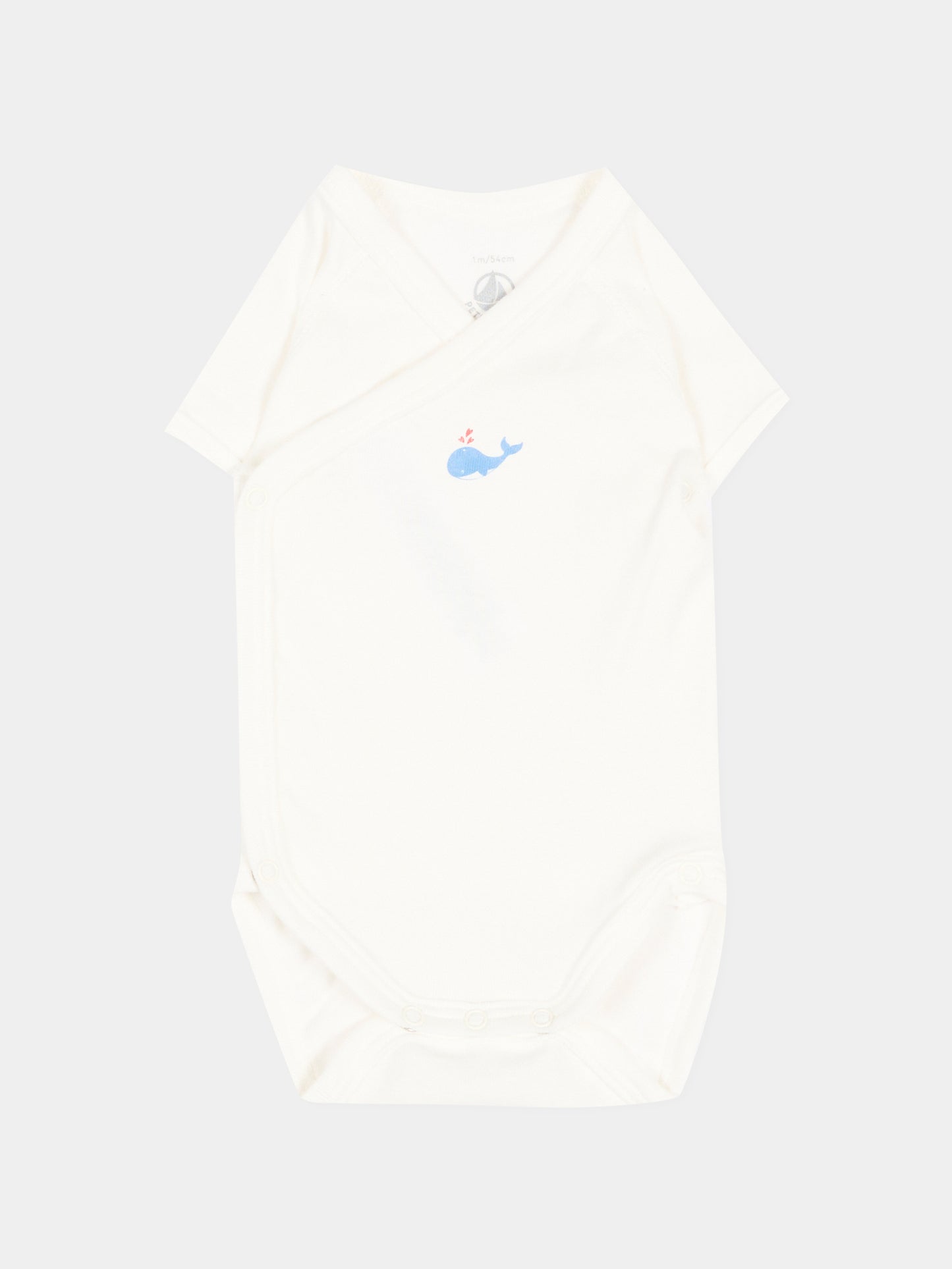 Set body multicolor per neonato con balene,Petit Bateau,A0GHM 00
