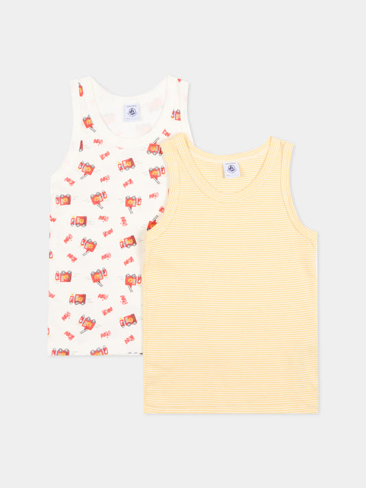 Canottiera multicolor per bambino,Petit Bateau,A0GR2 00