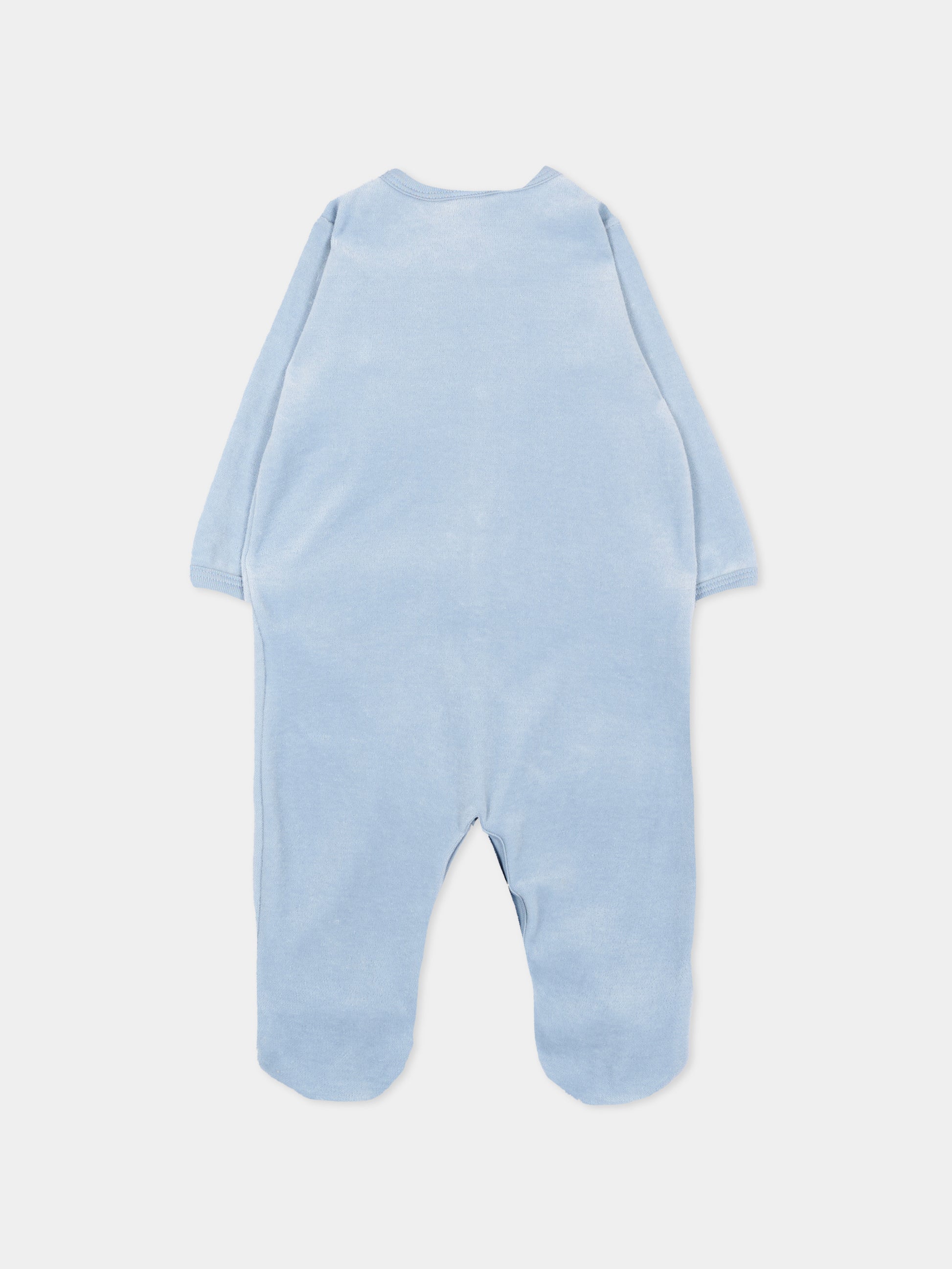 Tutina celeste per neonato con cuore,Petit Bateau,A0GJ7 03