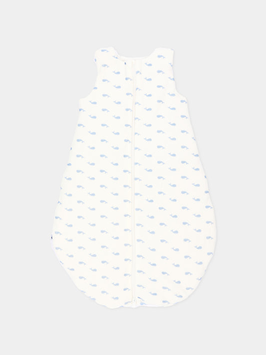 Sacco nanna avorio per neonati con balene,Petit Bateau,A0GAD 01