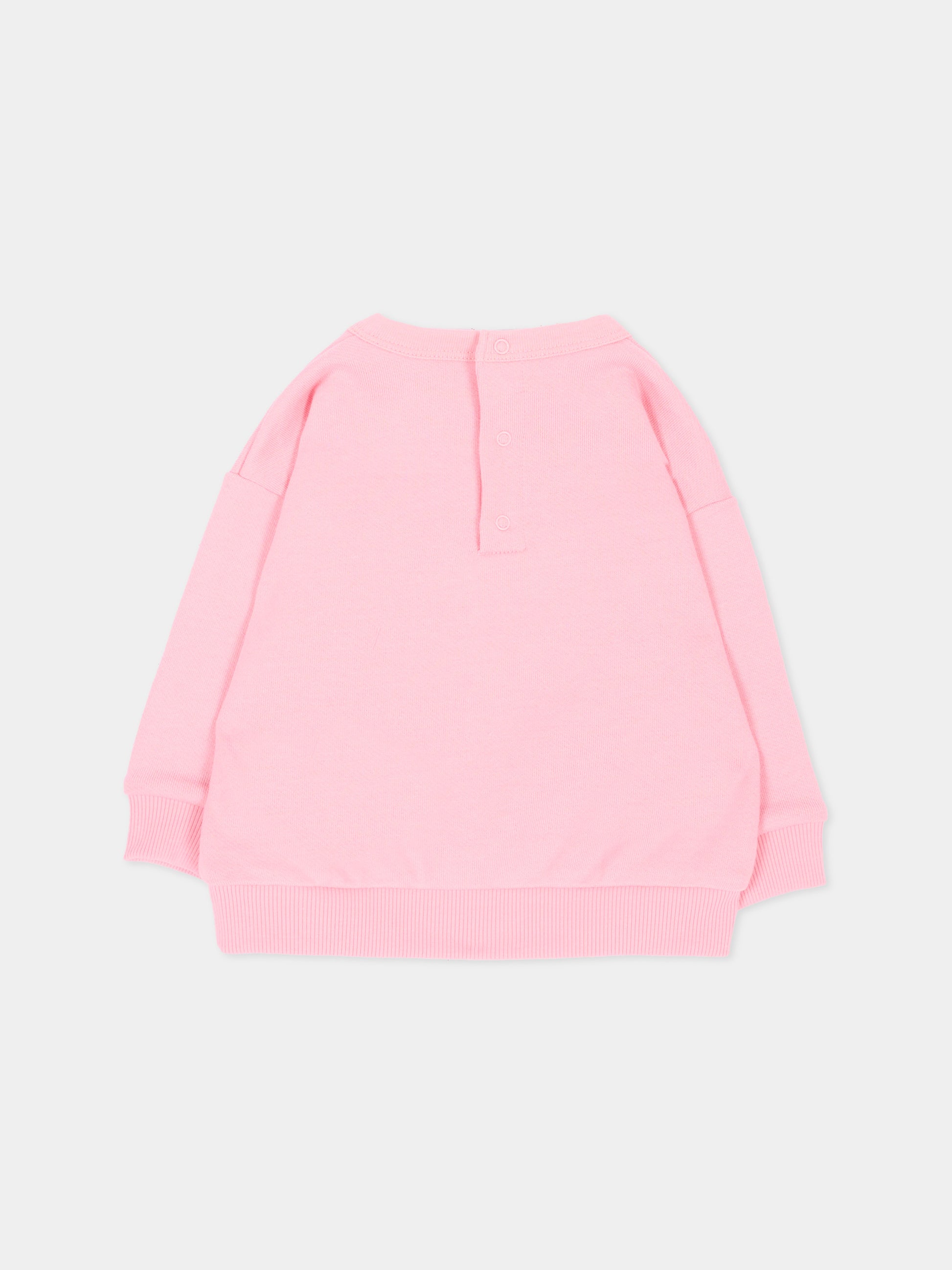 Felpa rosa per neonata con barchetta,Petit Bateau,A0GRP 01