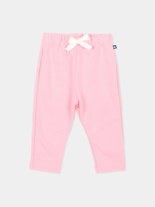 Pantaloni sportivi rosa per neonata,Petit Bateau,A0H04 03