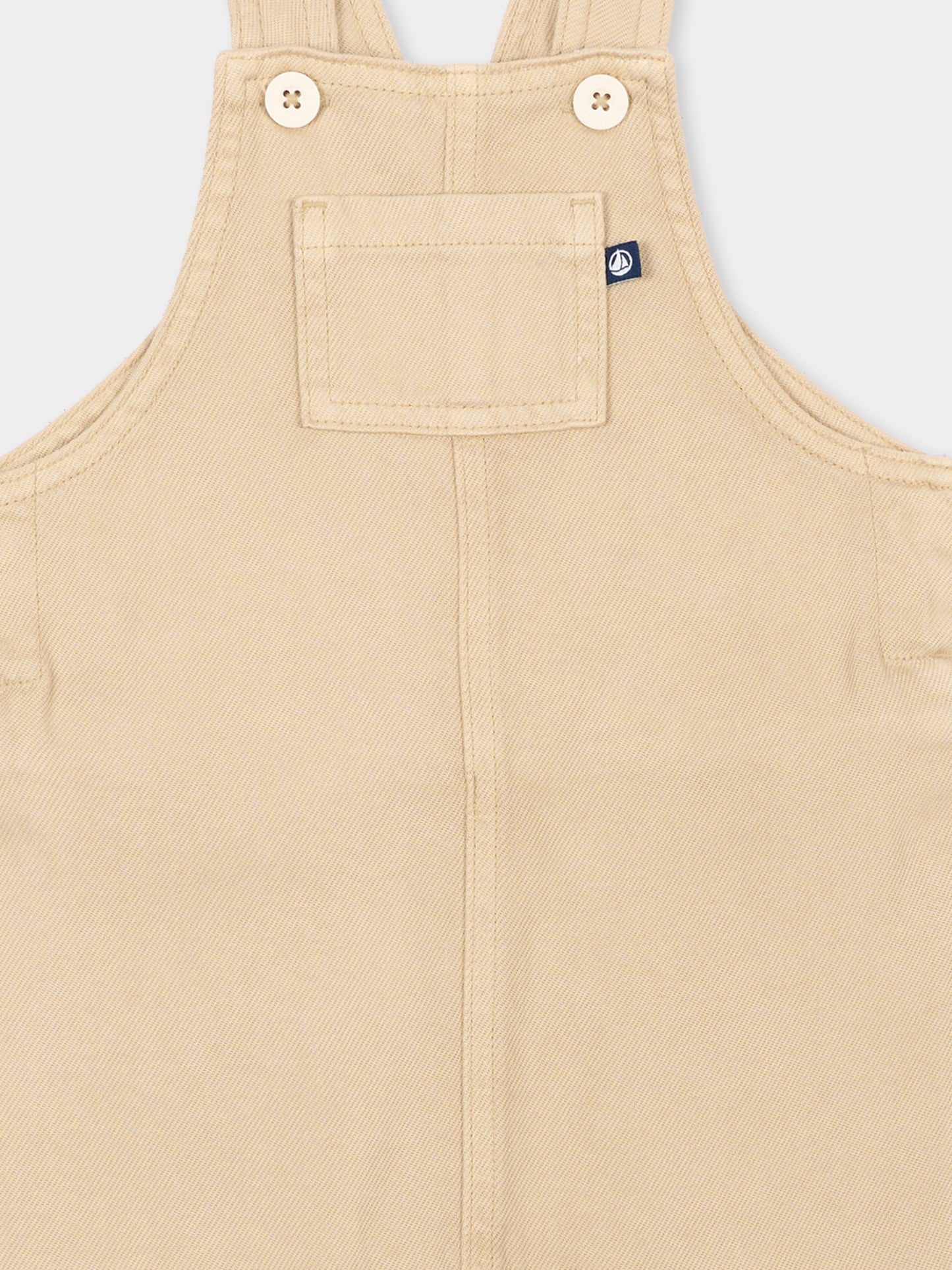 Salopette beige per neonato,Petit Bateau,A0GOS 01