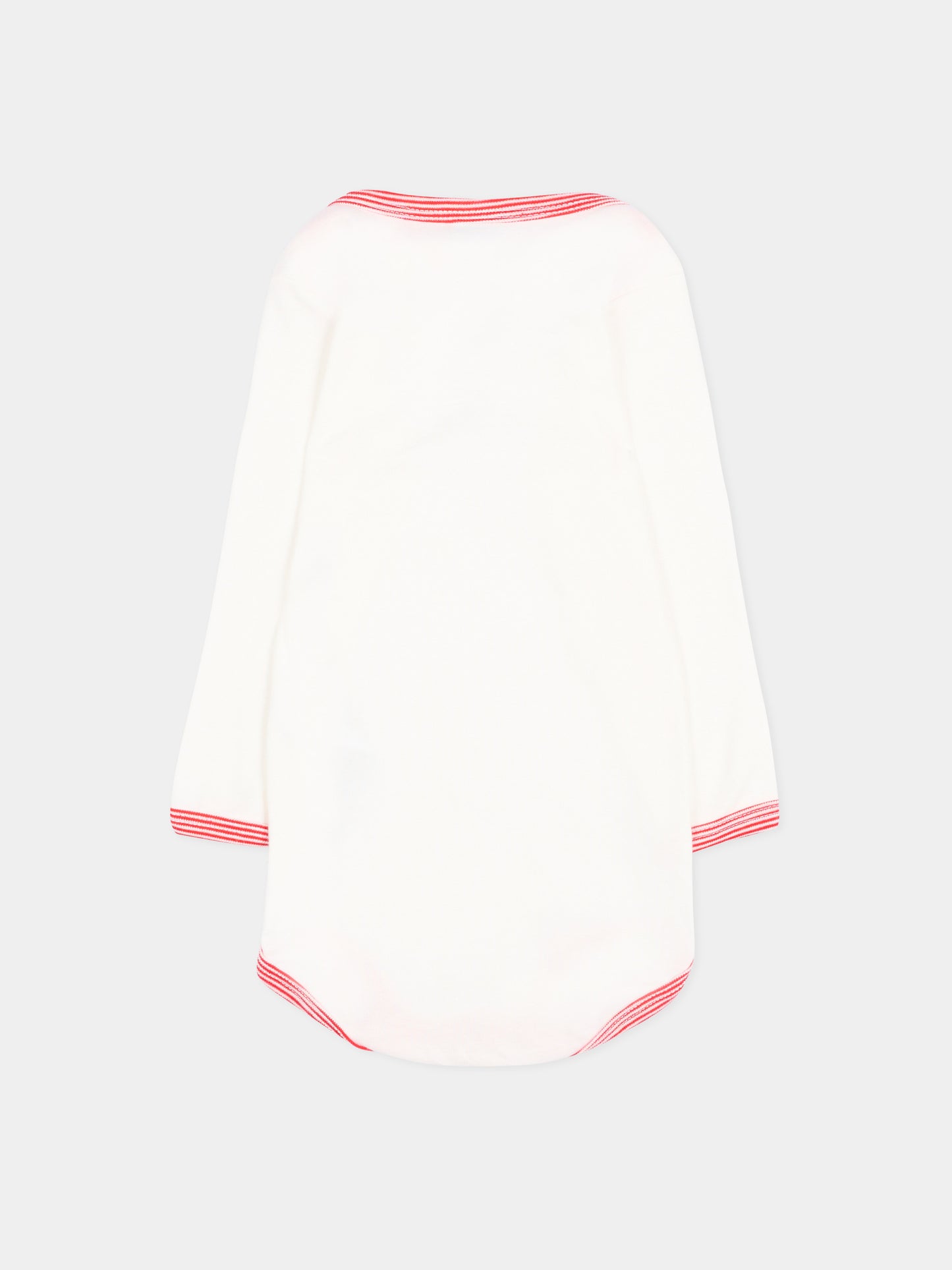 Body avorio per neonati con animali,Petit Bateau,A0GYR 00
