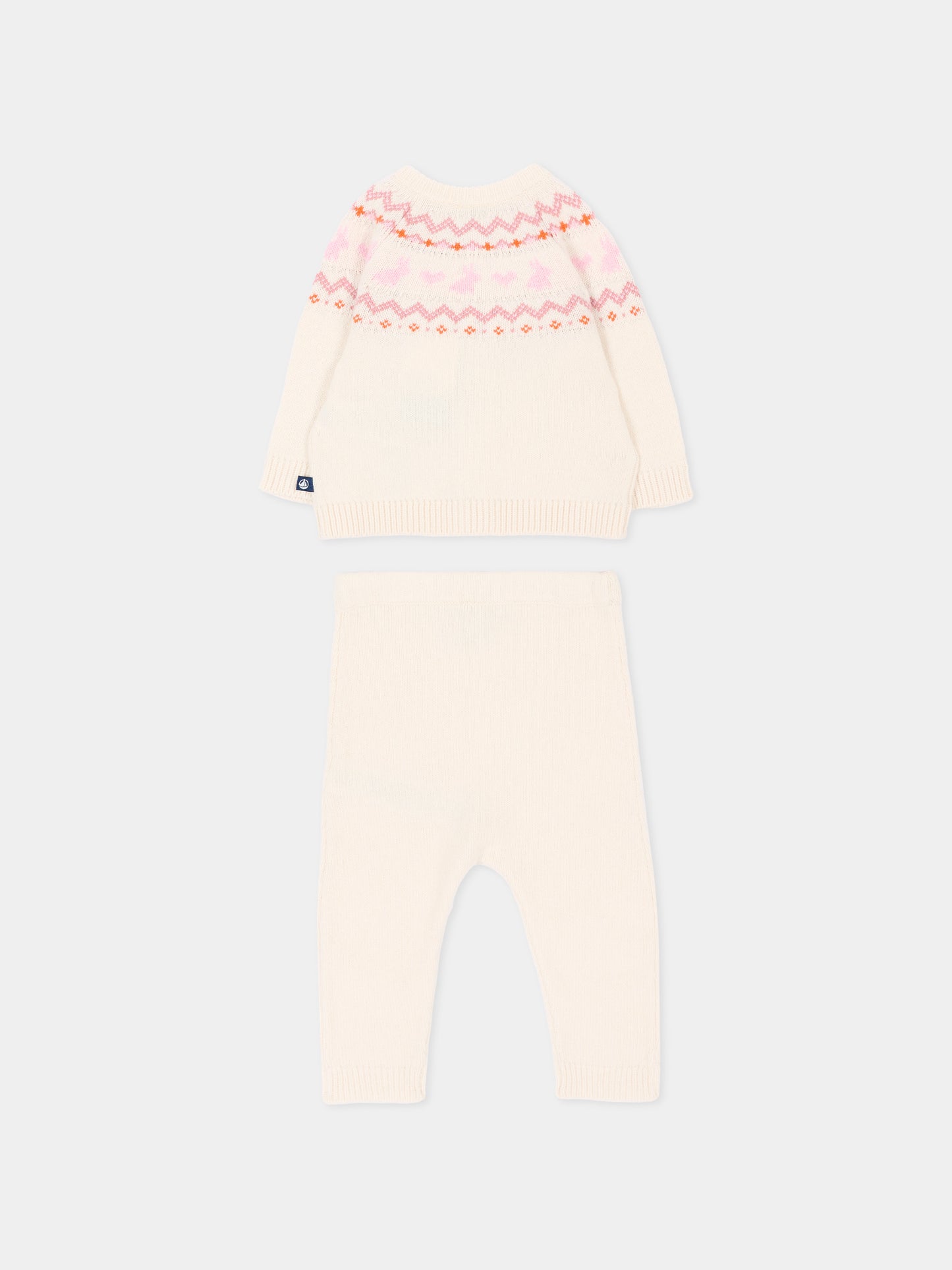 Completo nascita avorio per neonata,Petit Bateau,A0GNU 02