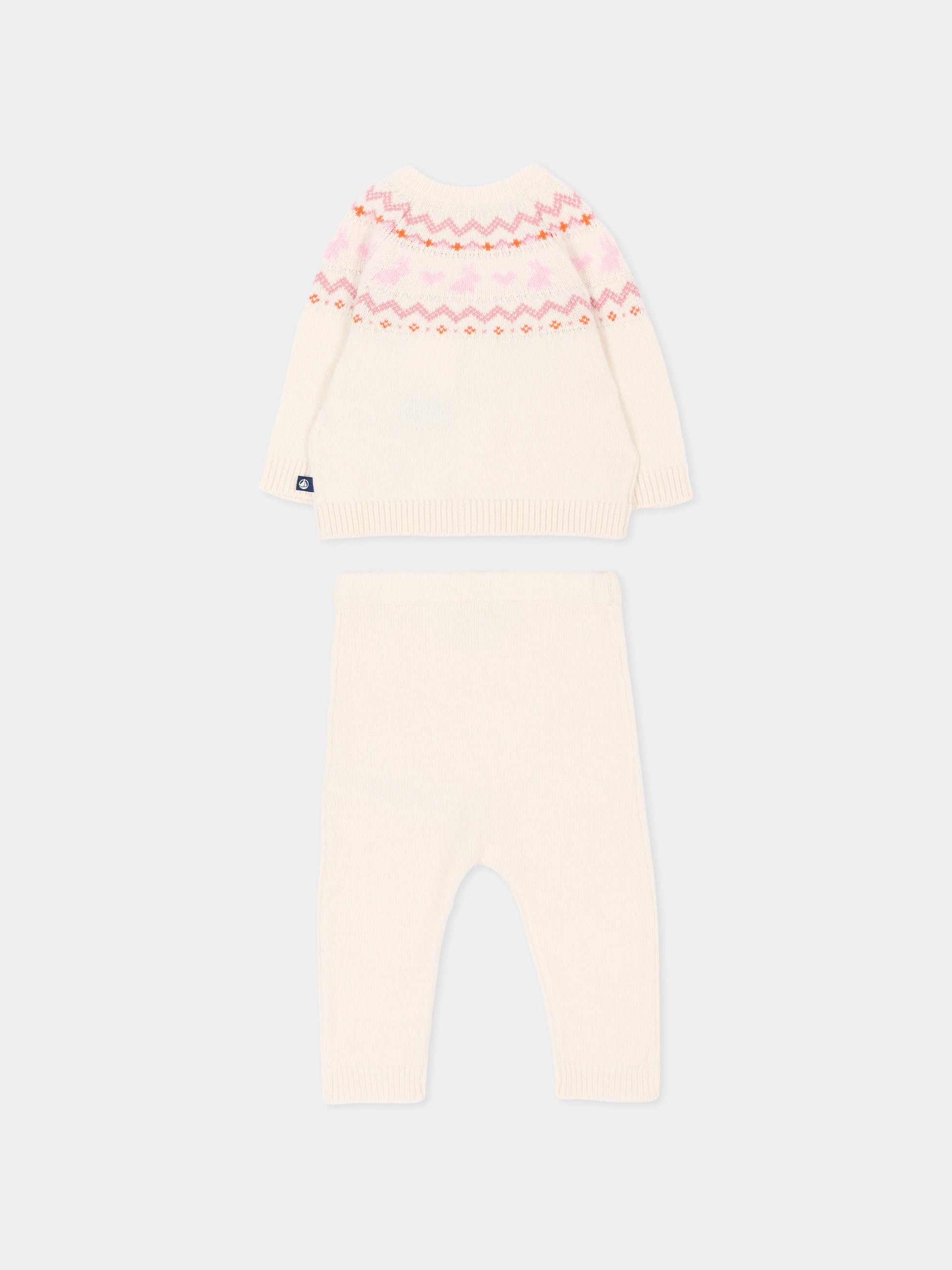 Completo nascita avorio per neonata,Petit Bateau,A0GNU 02