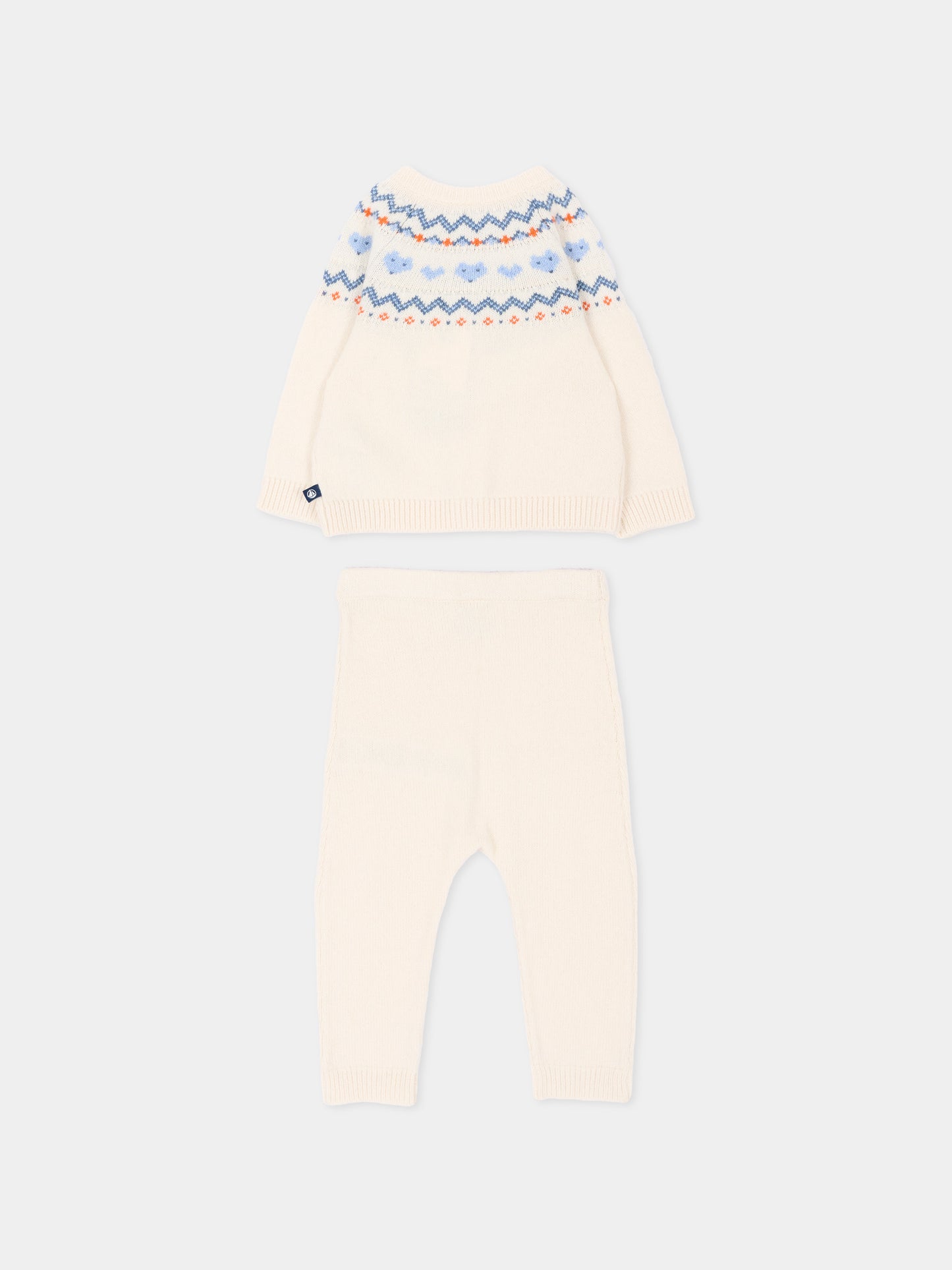 Completo nascita avorio per neonato,Petit Bateau,A0GNU 01