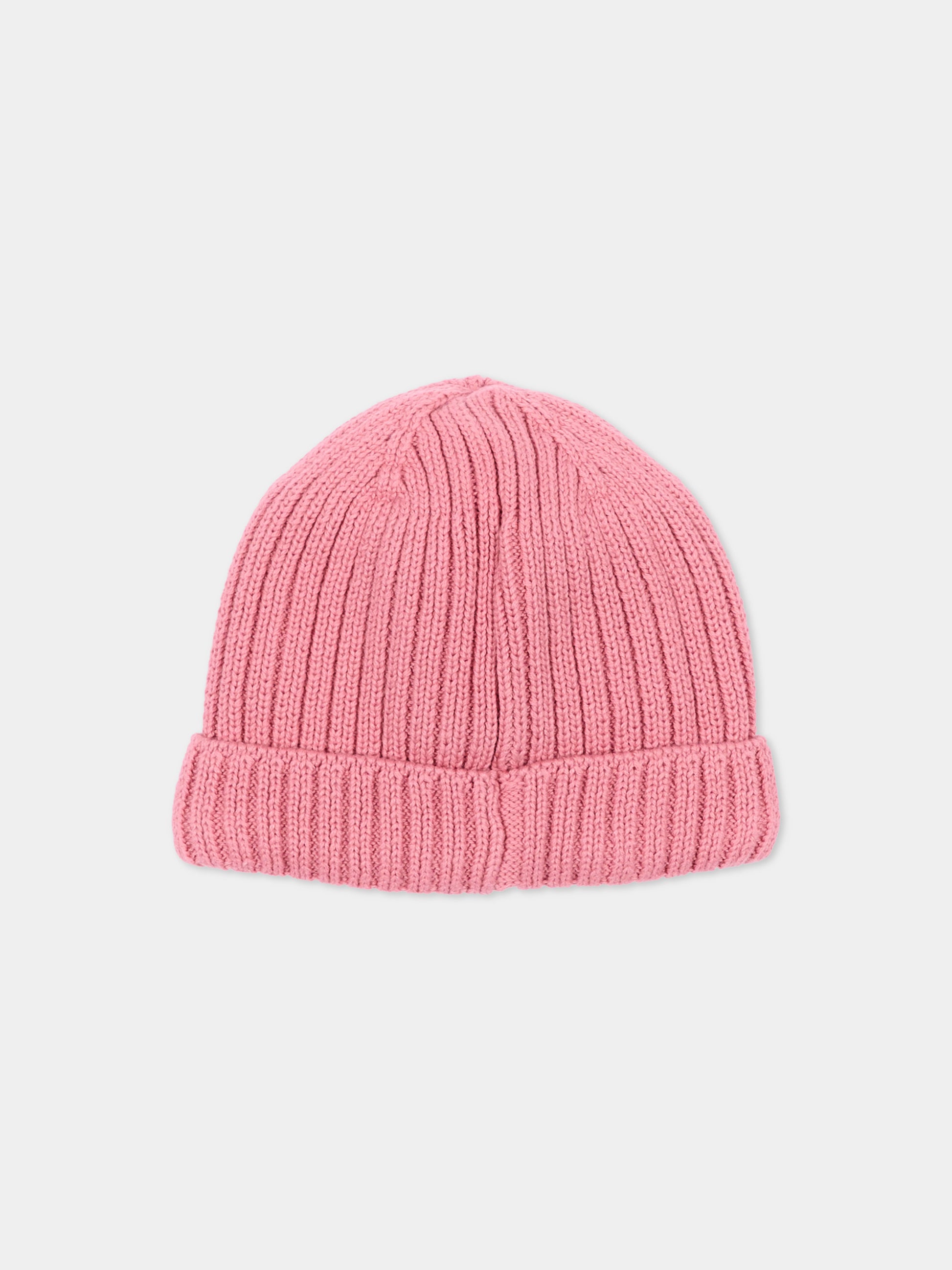 Berretto rosa per neonata con logo,Petit Bateau,A0GIC 01