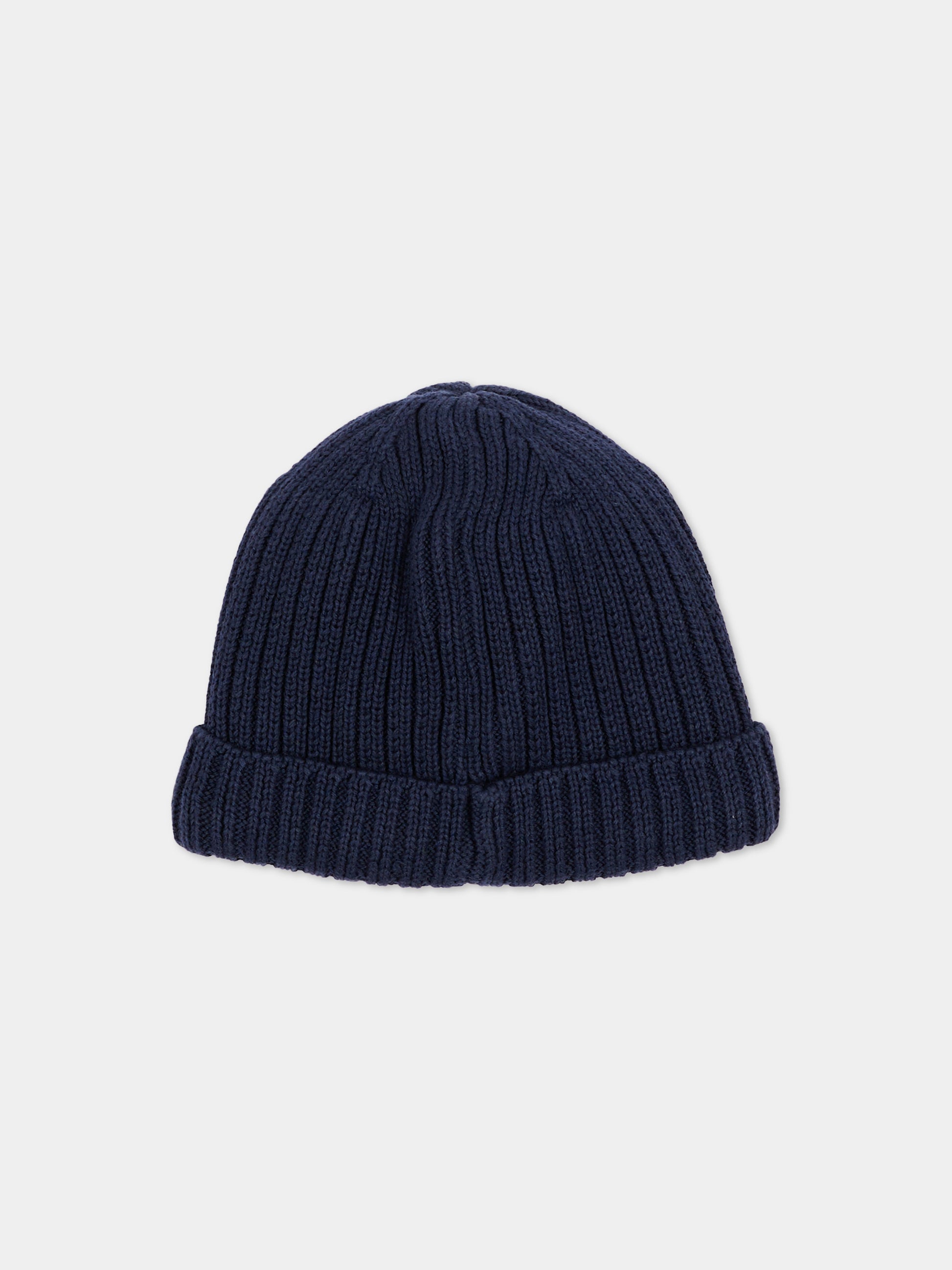 Berretto blu per neonato con logo,Petit Bateau,A0GIC 18