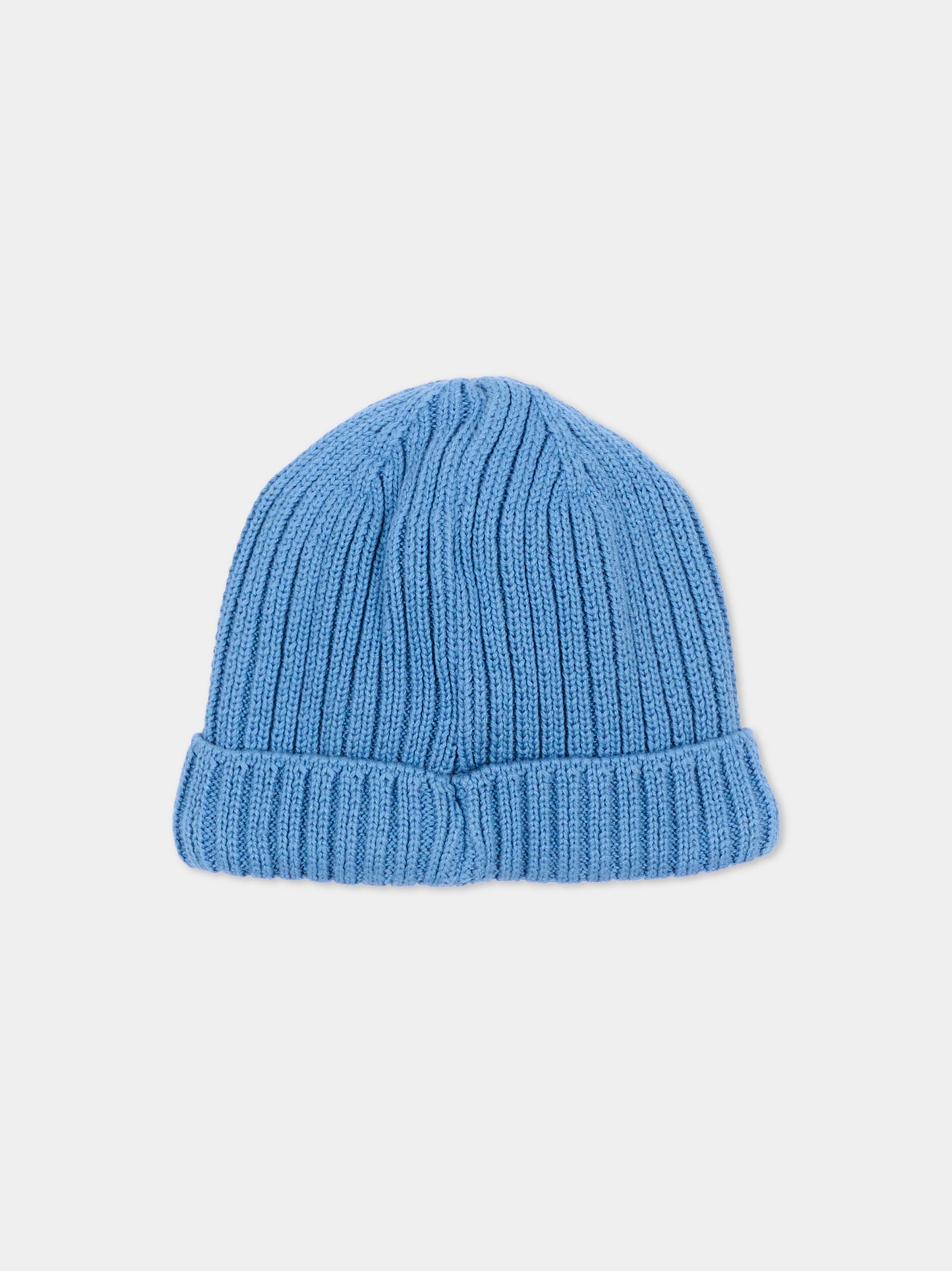 Berretto azzurro per neonato con logo,Petit Bateau,A0GIC 02
