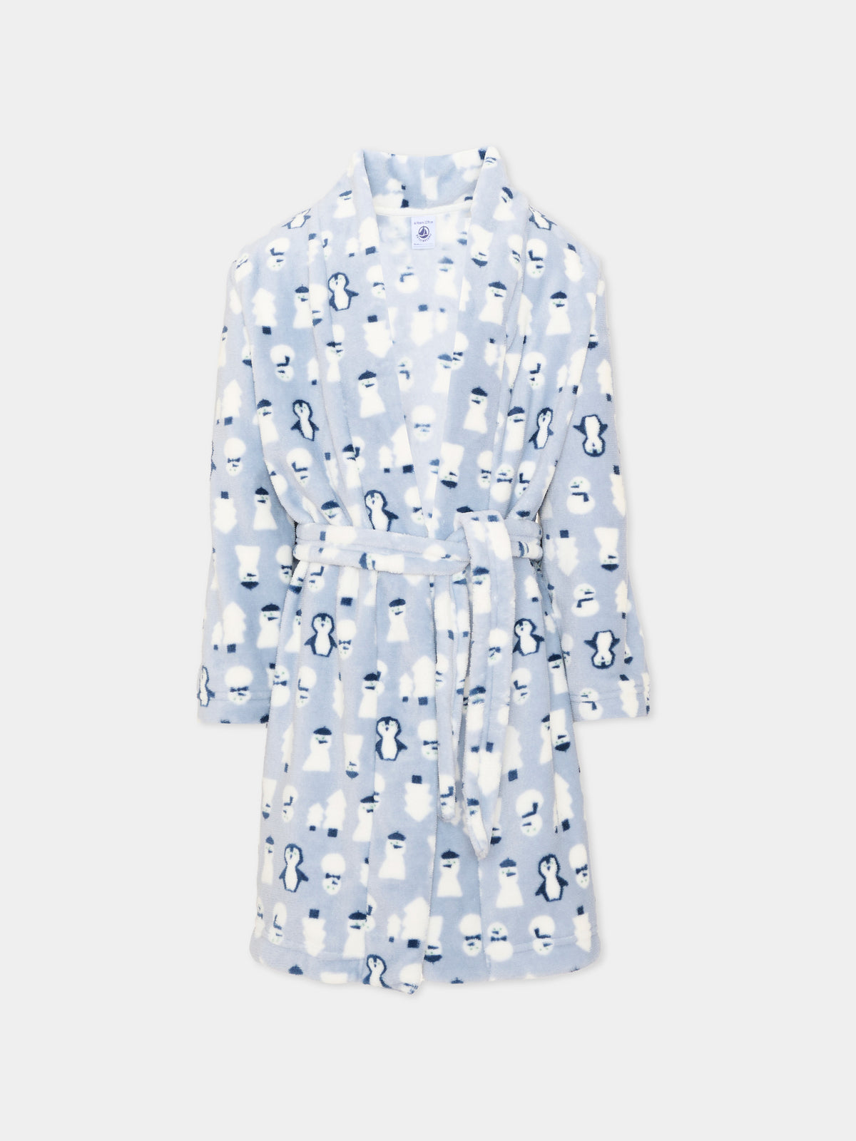 Vestaglia azzurra con pinguini per bambini,Petit Bateau,A0GDD 03