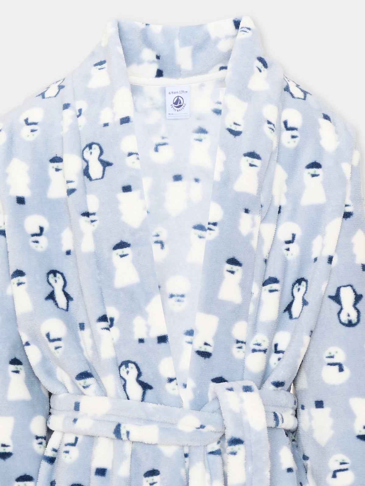 Vestaglia azzurra con pinguini per bambini,Petit Bateau,A0GDD 03