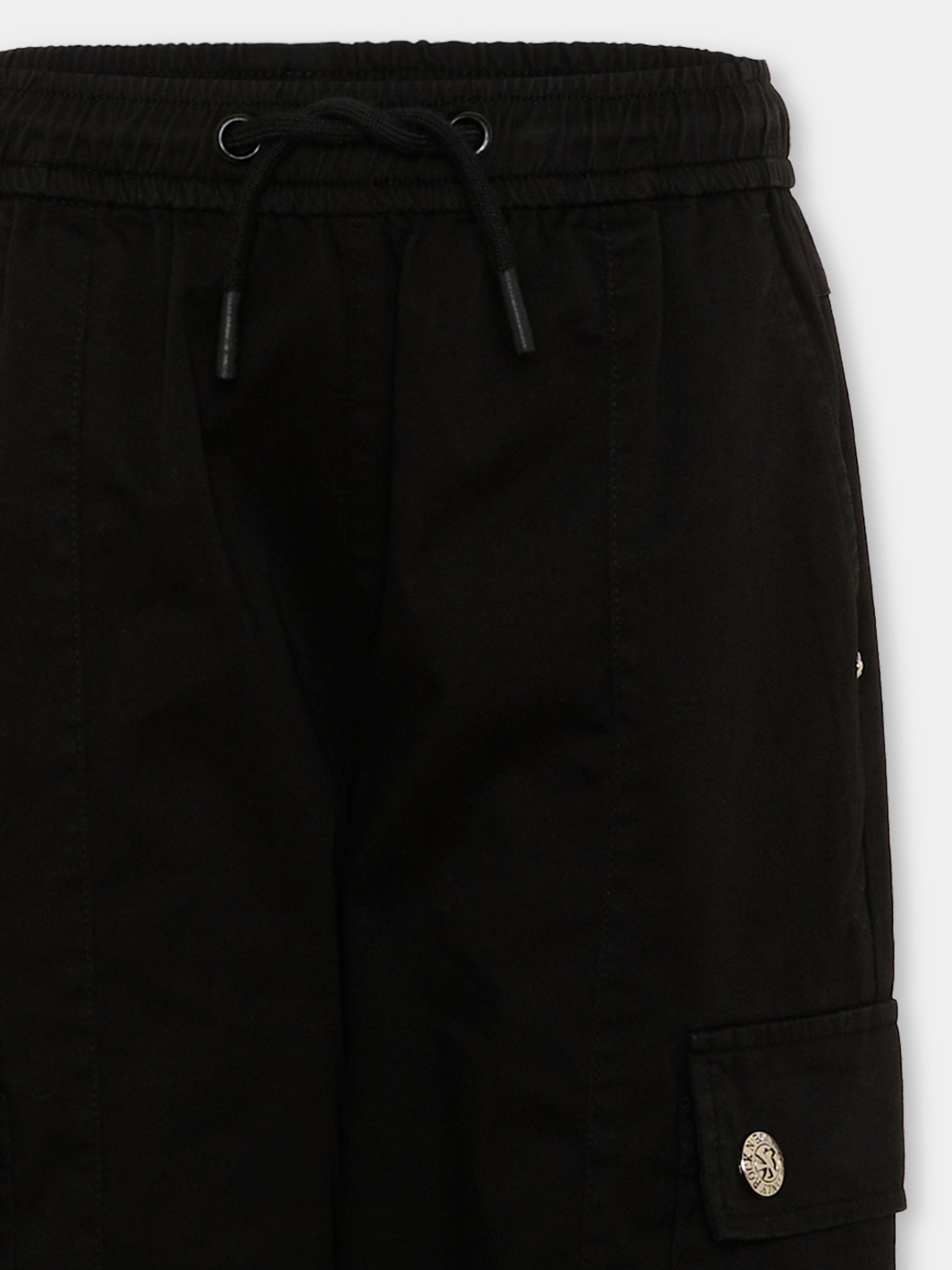 Pantalone nero cargo per bambino,Richmond,RBA26062PA BLACK BLACK