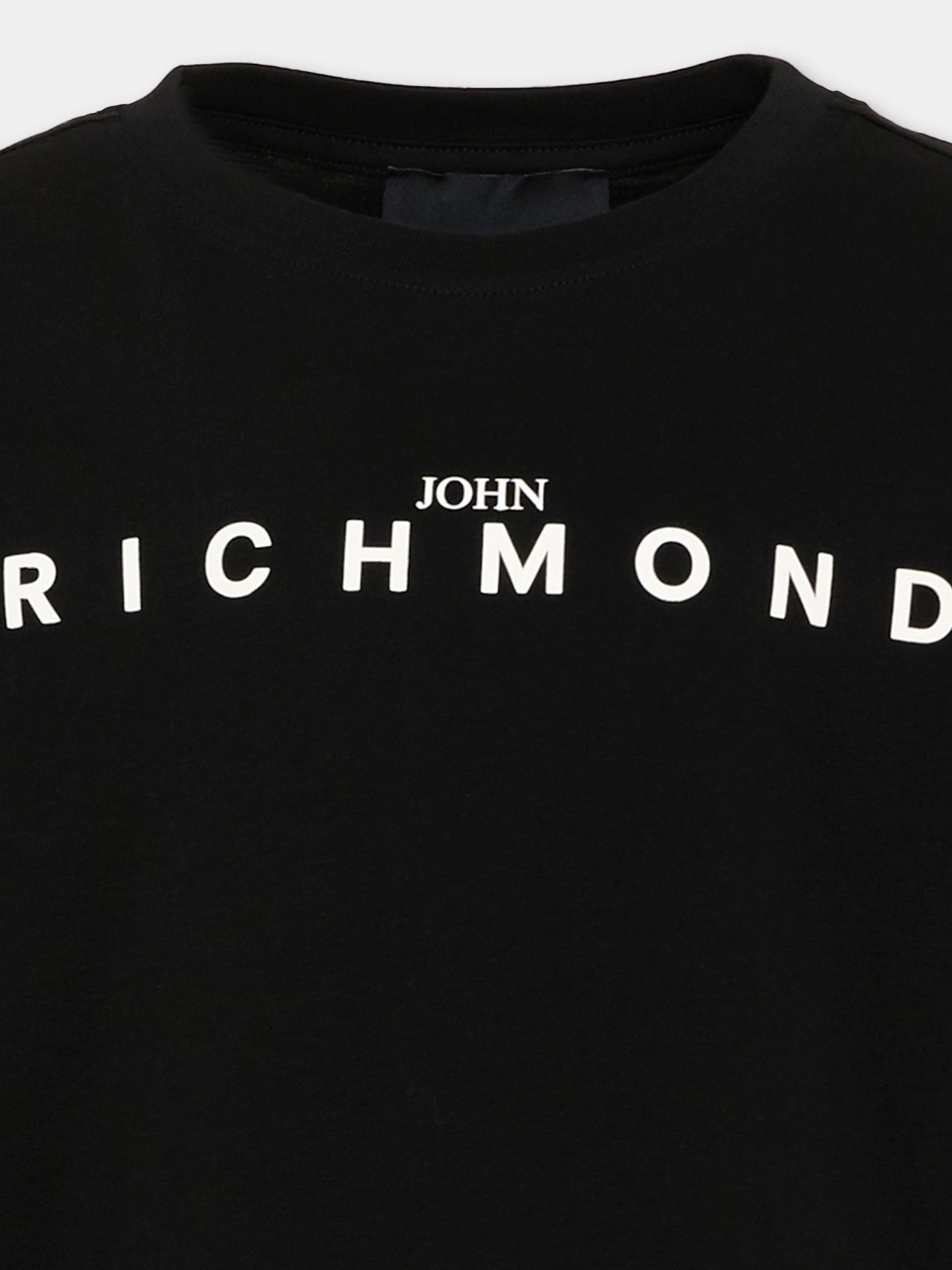 T-shirt a manica lunga nero per bambini logo,Richmond,RBA26016TS BLACK BLACK