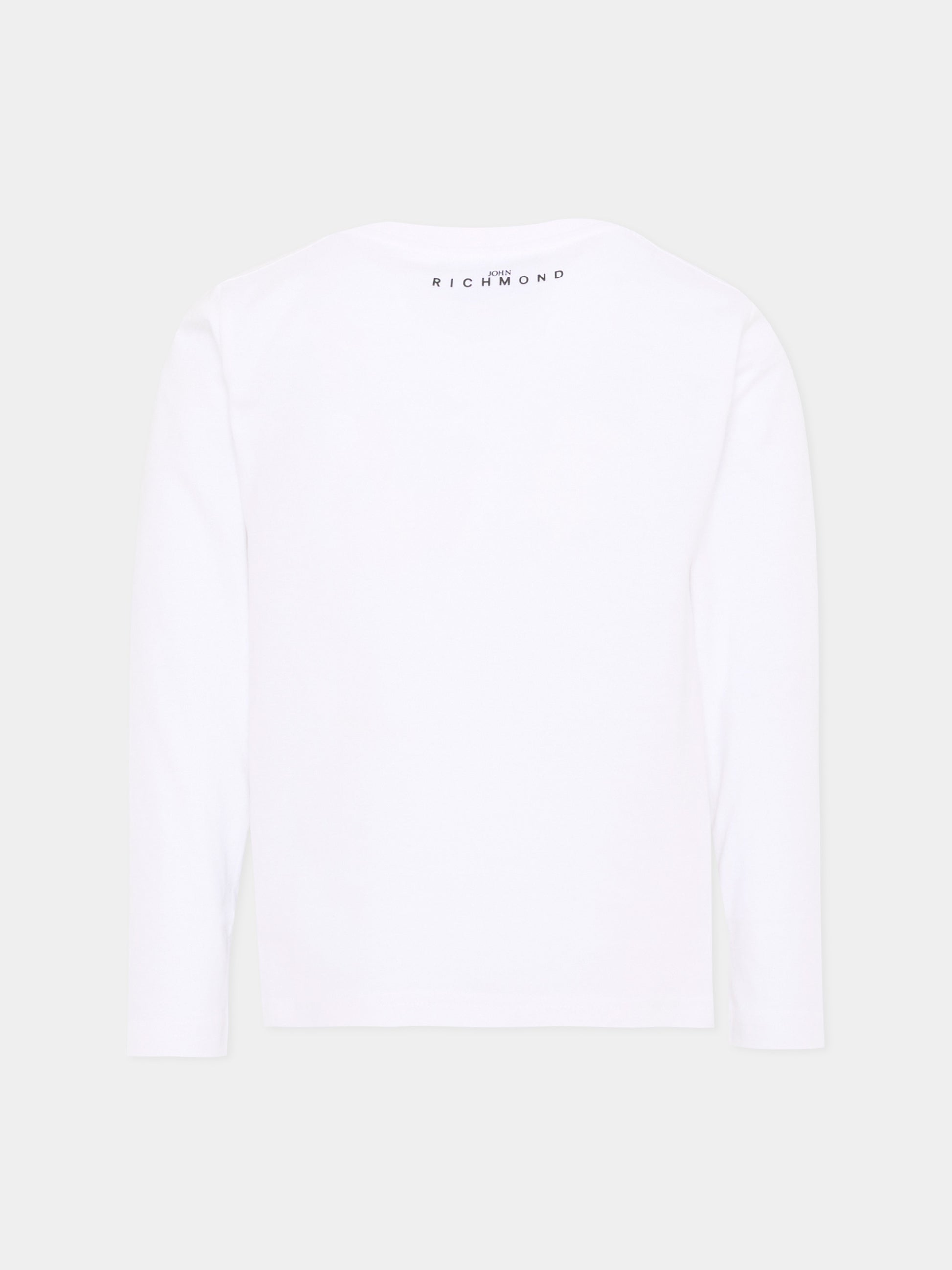 T-shirt a manica lunga bianca Richmond,Richmond,RBA26016TS WHITE WHITE