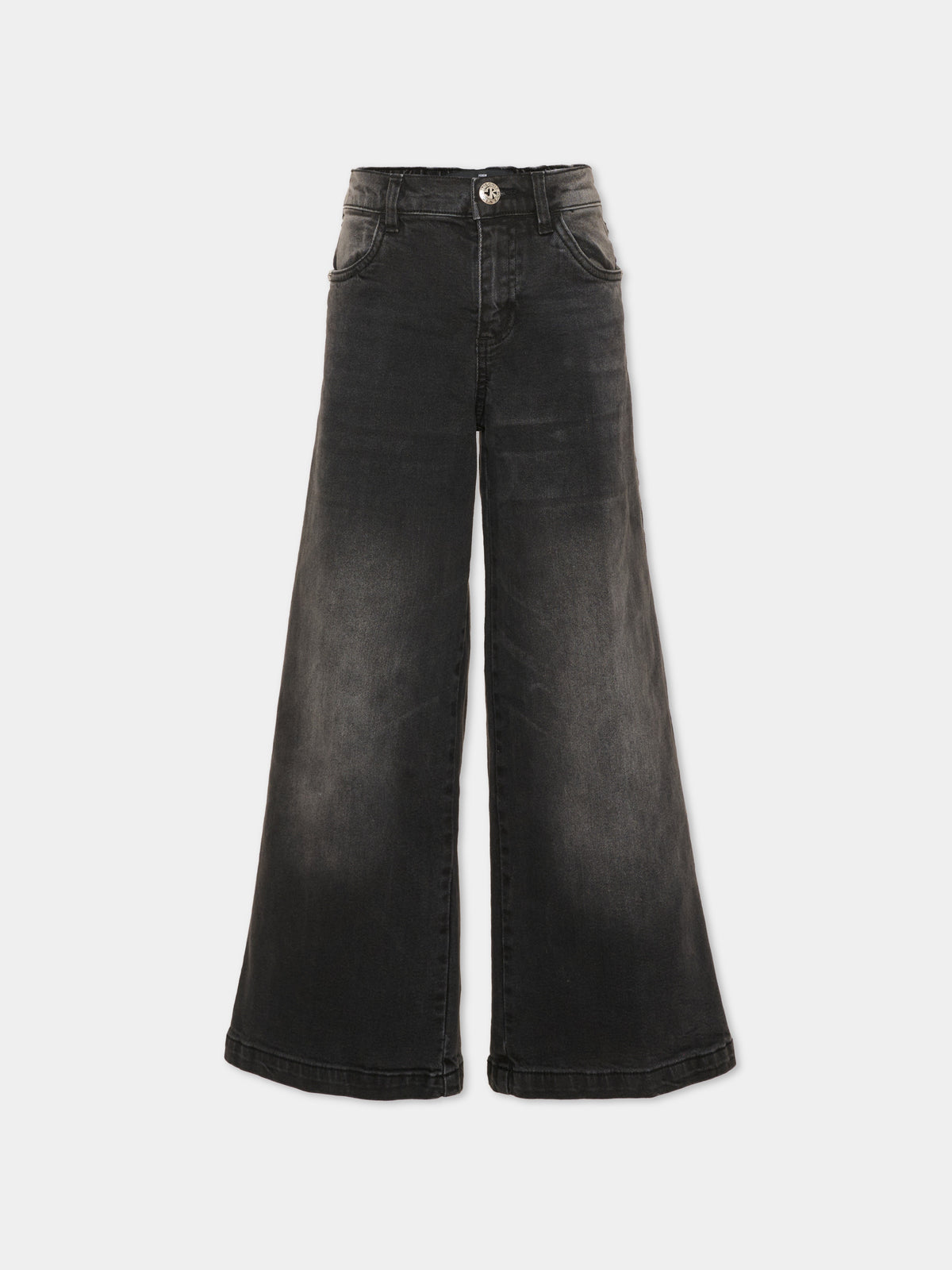 Jeans nero per bambina,Richmond,RGA26024JE D.BLACK DENIM BLACK