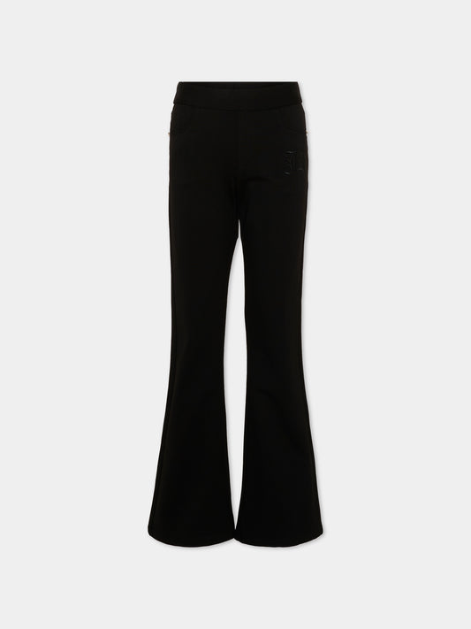 Leggings nero per bambina,Richmond,RGA26104LE BLACK BLACK