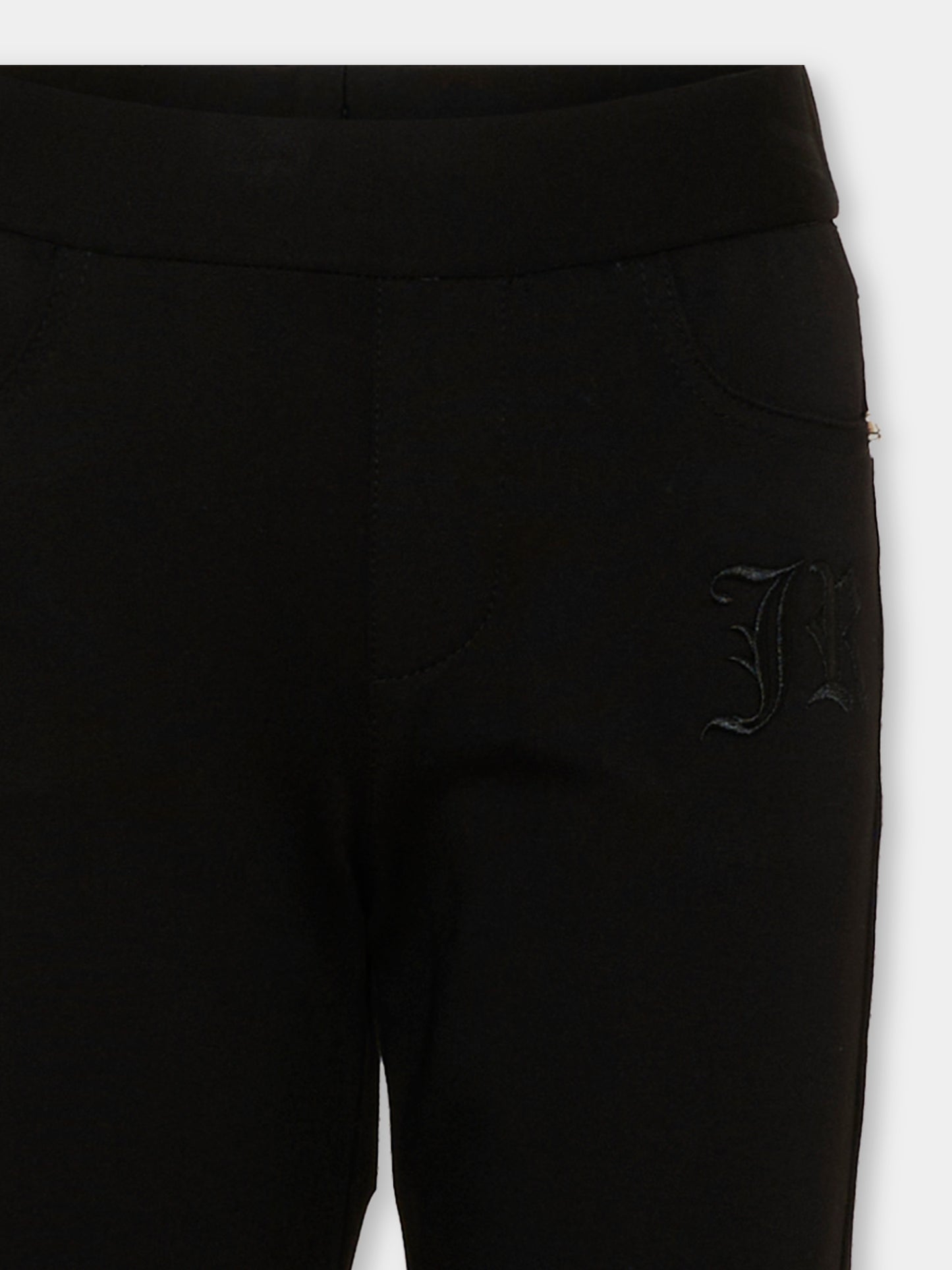 Leggings nero per bambina,Richmond,RGA26104LE BLACK BLACK