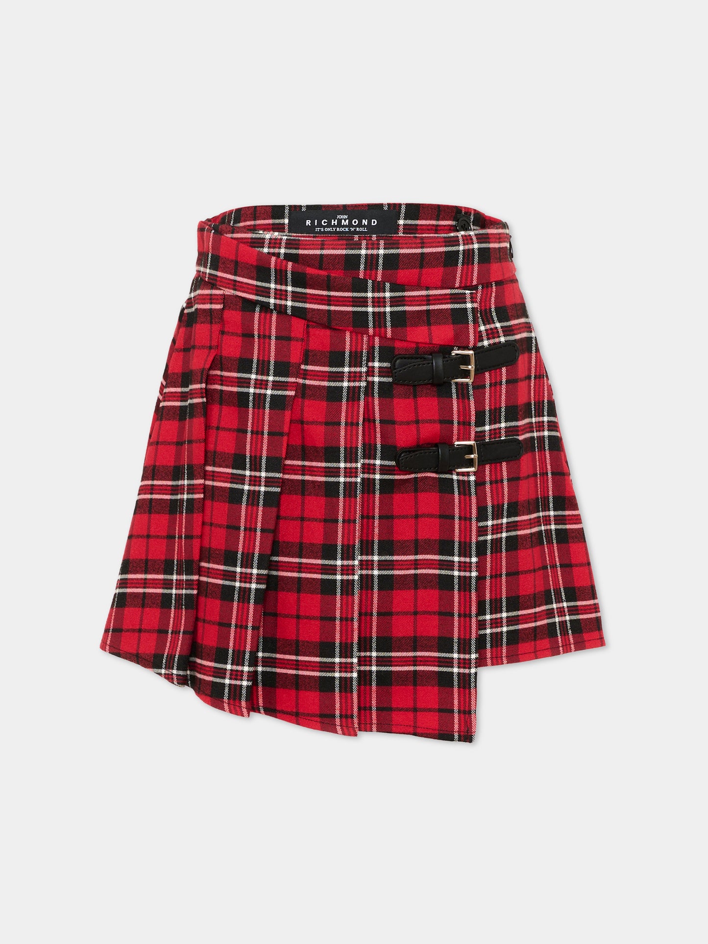 Gonna rossa per bambina tartan,Richmond,RGA26137GO CHK_RED_F. CHECK RED FANTASY