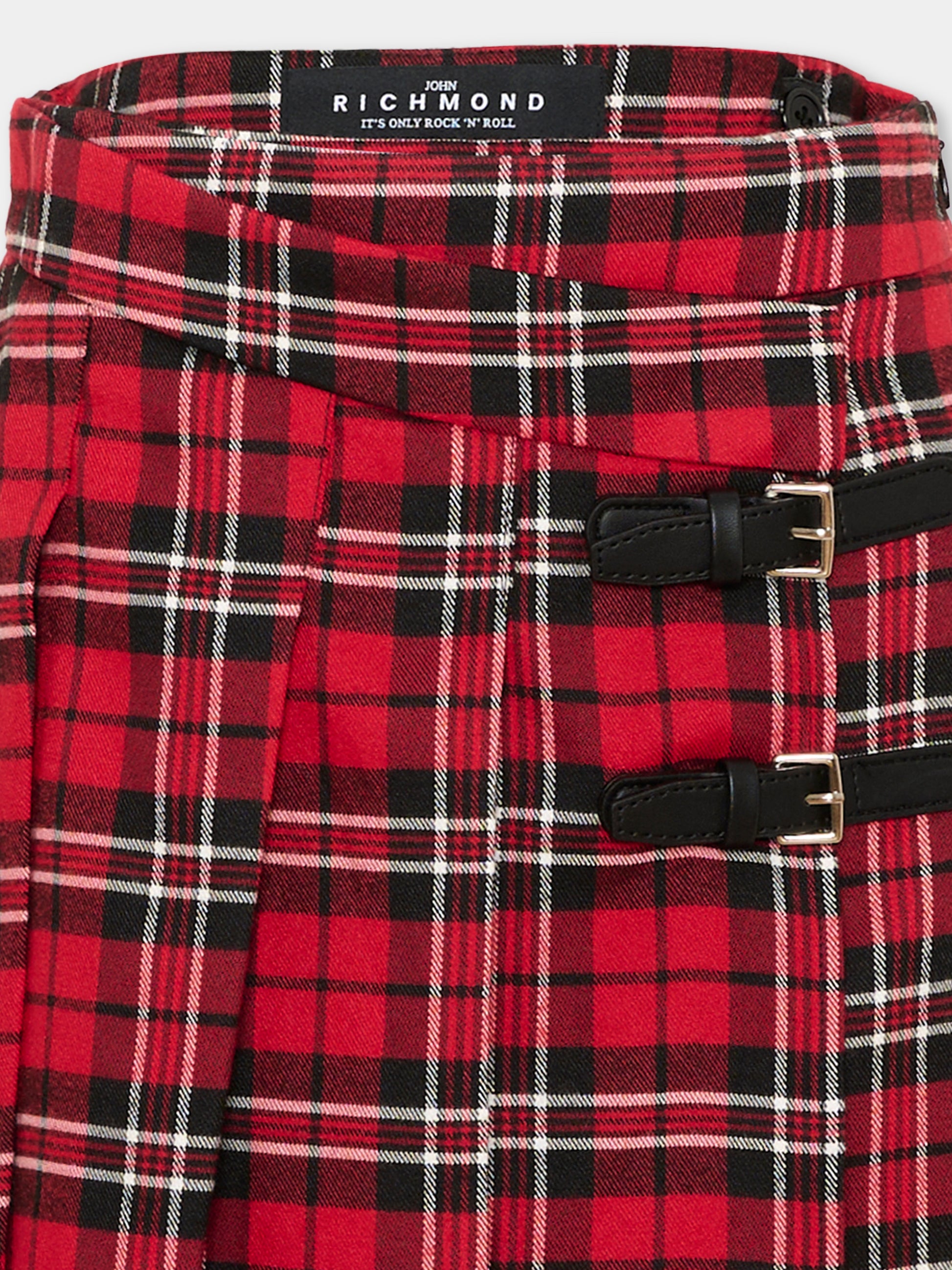 Gonna rossa per bambina tartan,Richmond,RGA26137GO CHK_RED_F. CHECK RED FANTASY
