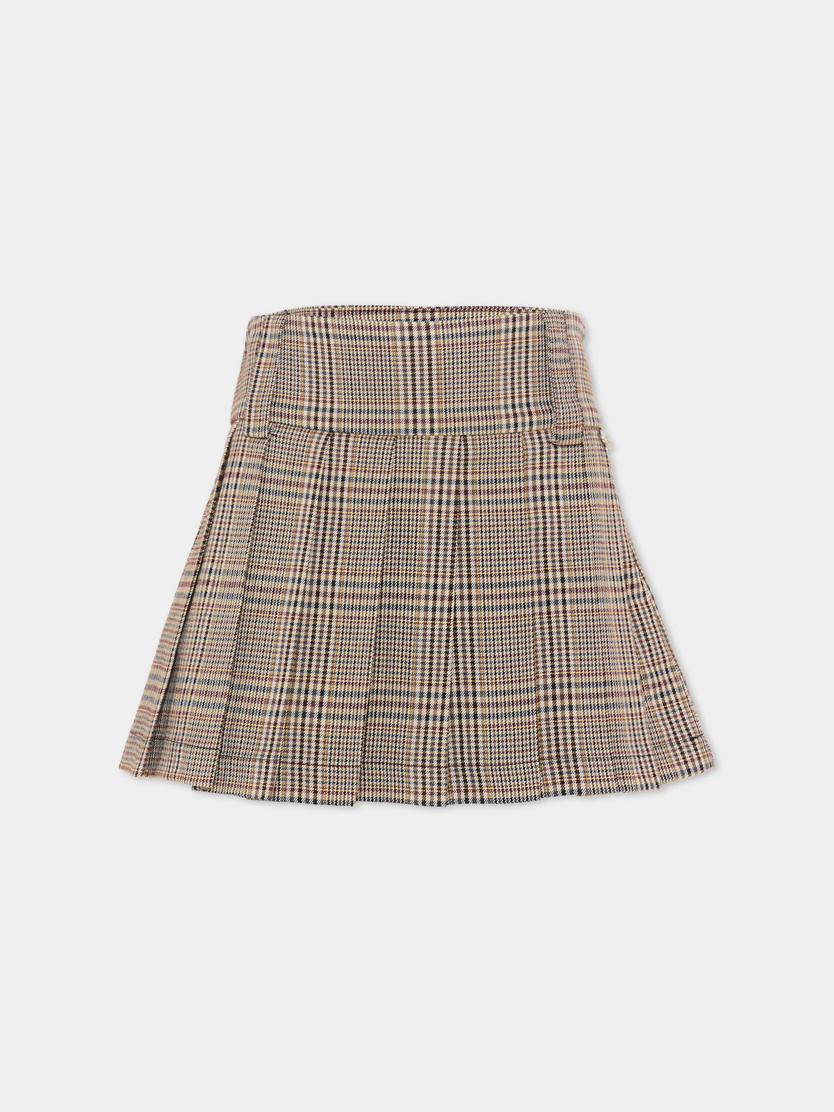Gonna beige per bambina a pieghe,Richmond,RGA26185GO FANT.CHECK FANT. CHECK