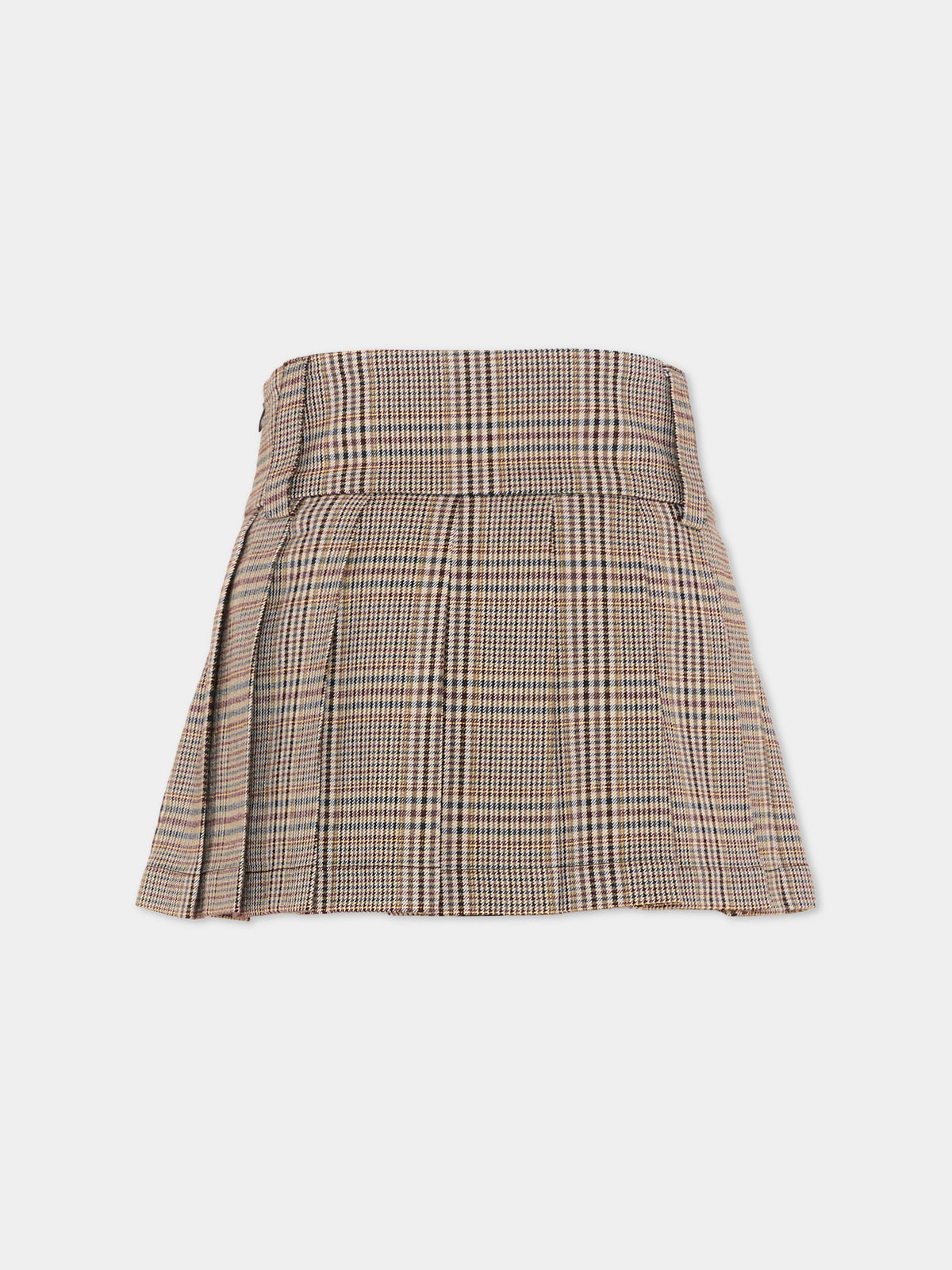 Gonna beige per bambina a pieghe,Richmond,RGA26185GO FANT.CHECK FANT. CHECK