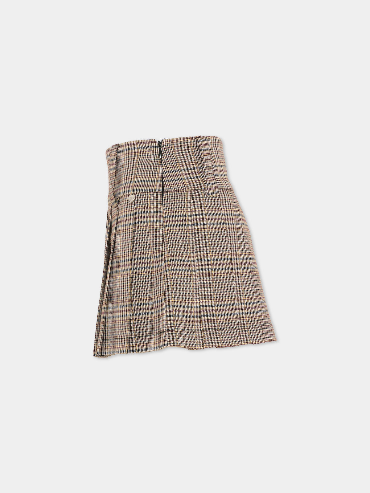 Gonna beige per bambina a pieghe,Richmond,RGA26185GO FANT.CHECK FANT. CHECK